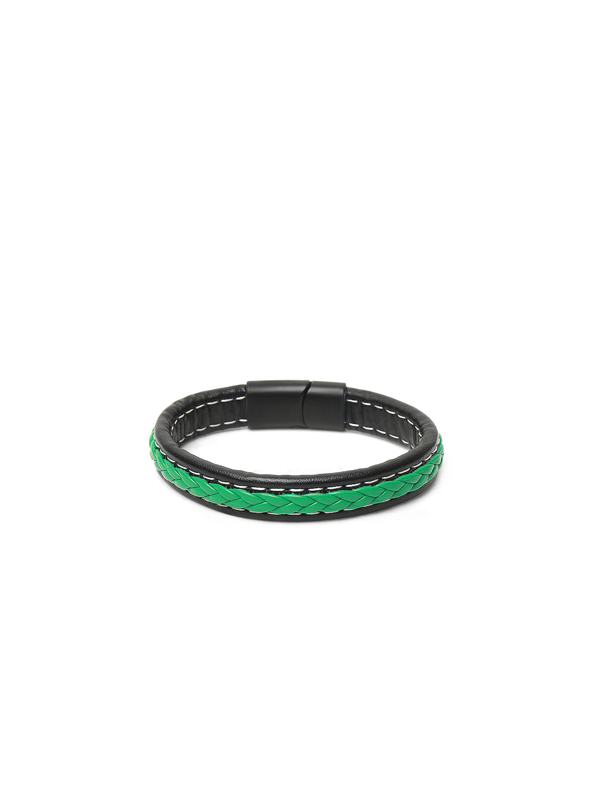 Green Leather Bracelet - FABR24-018