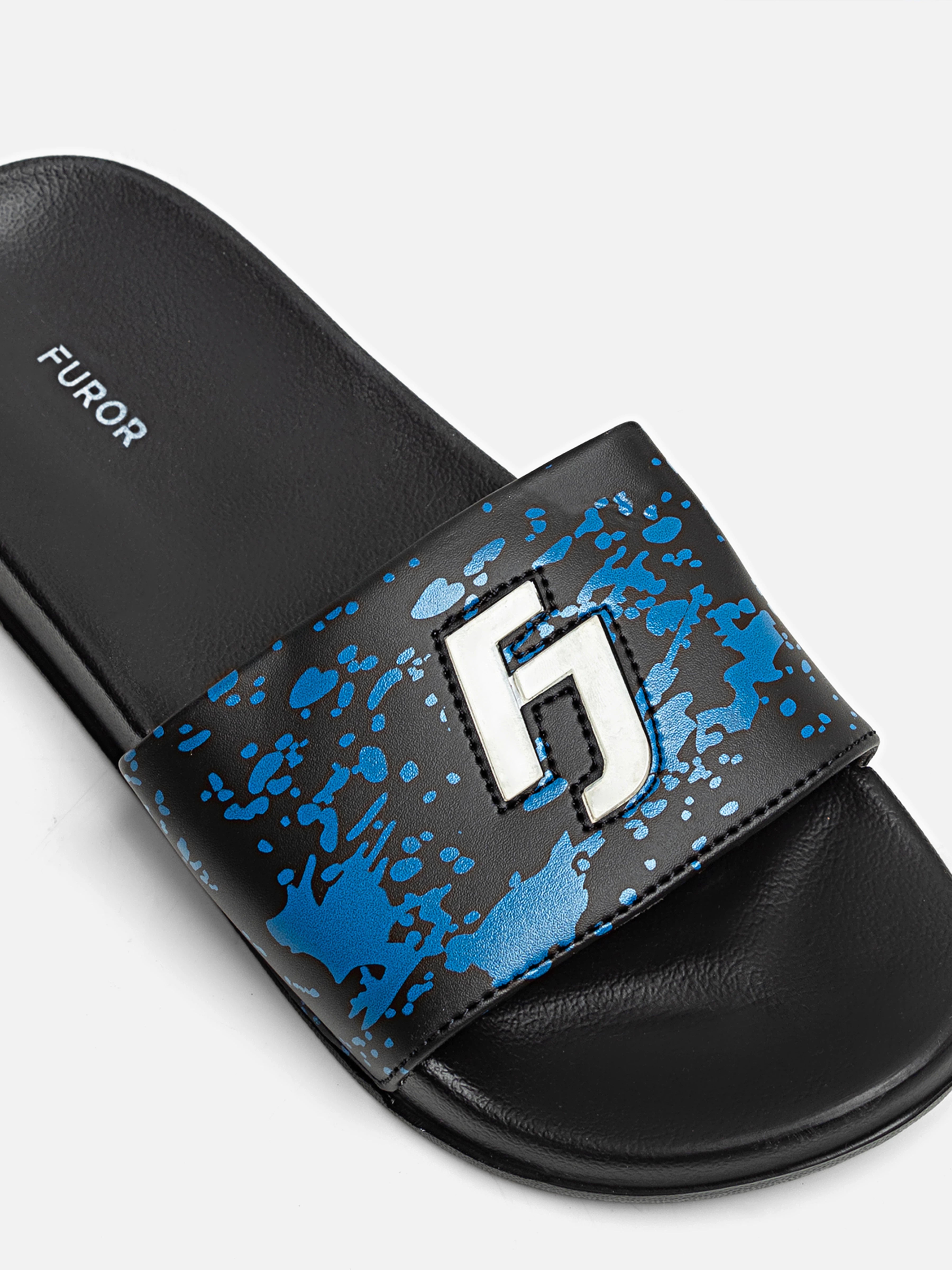 Noir Splash Premium Slides - FAMSD5-005