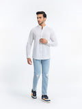 Crosshatch Mao Collar Shirt