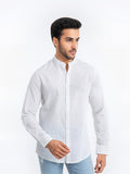 Crosshatch Mao Collar Shirt