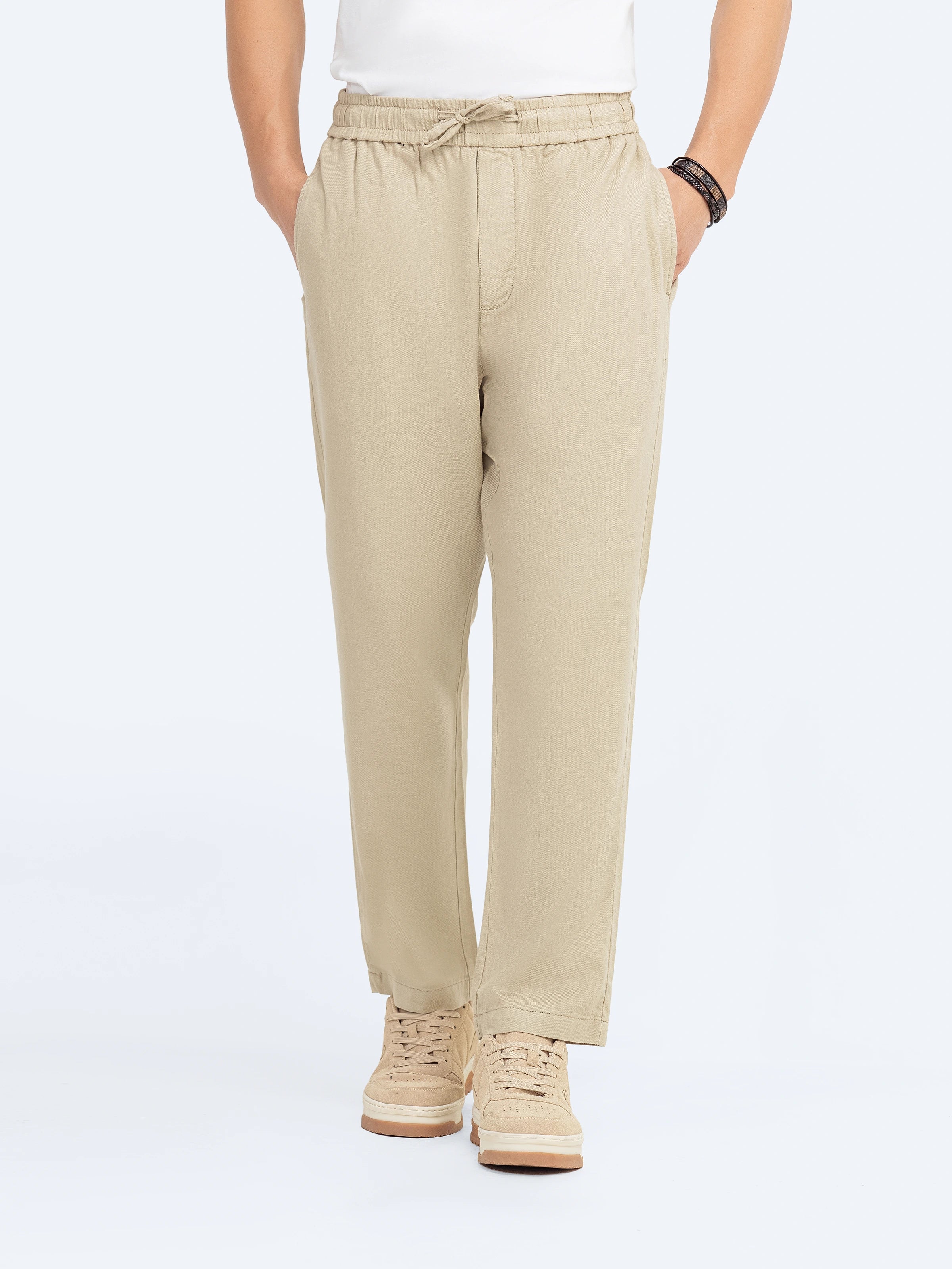 Linen Textured Trouser - FMBTW5-051