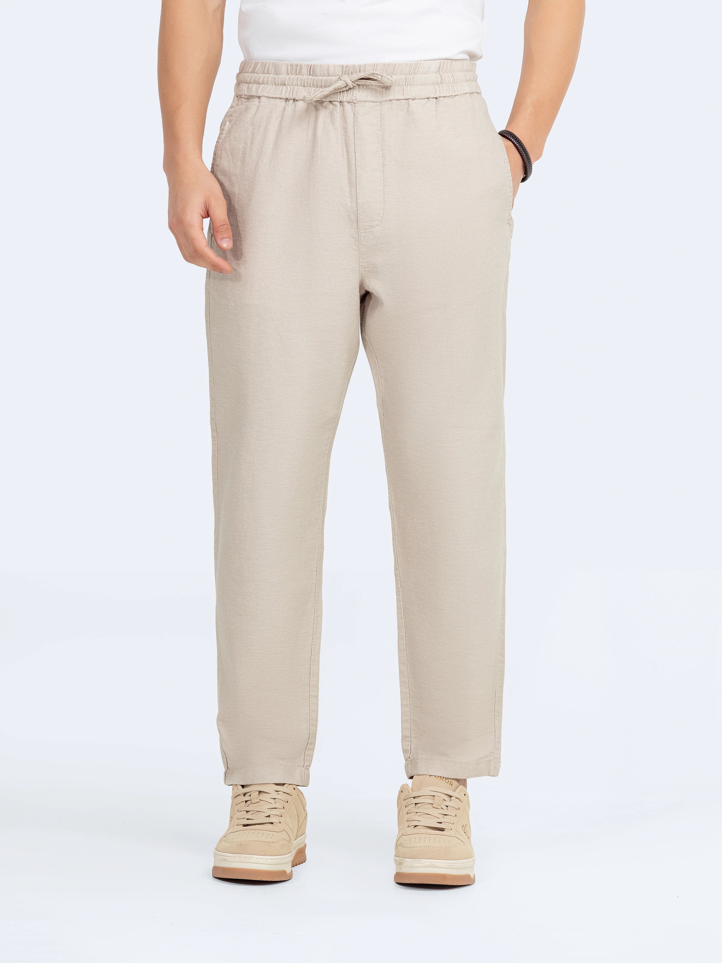 Linen Textured Trousers - FMBTW24-007