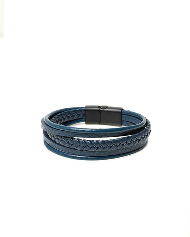 Blue Leather Bracelet - FABR24-014