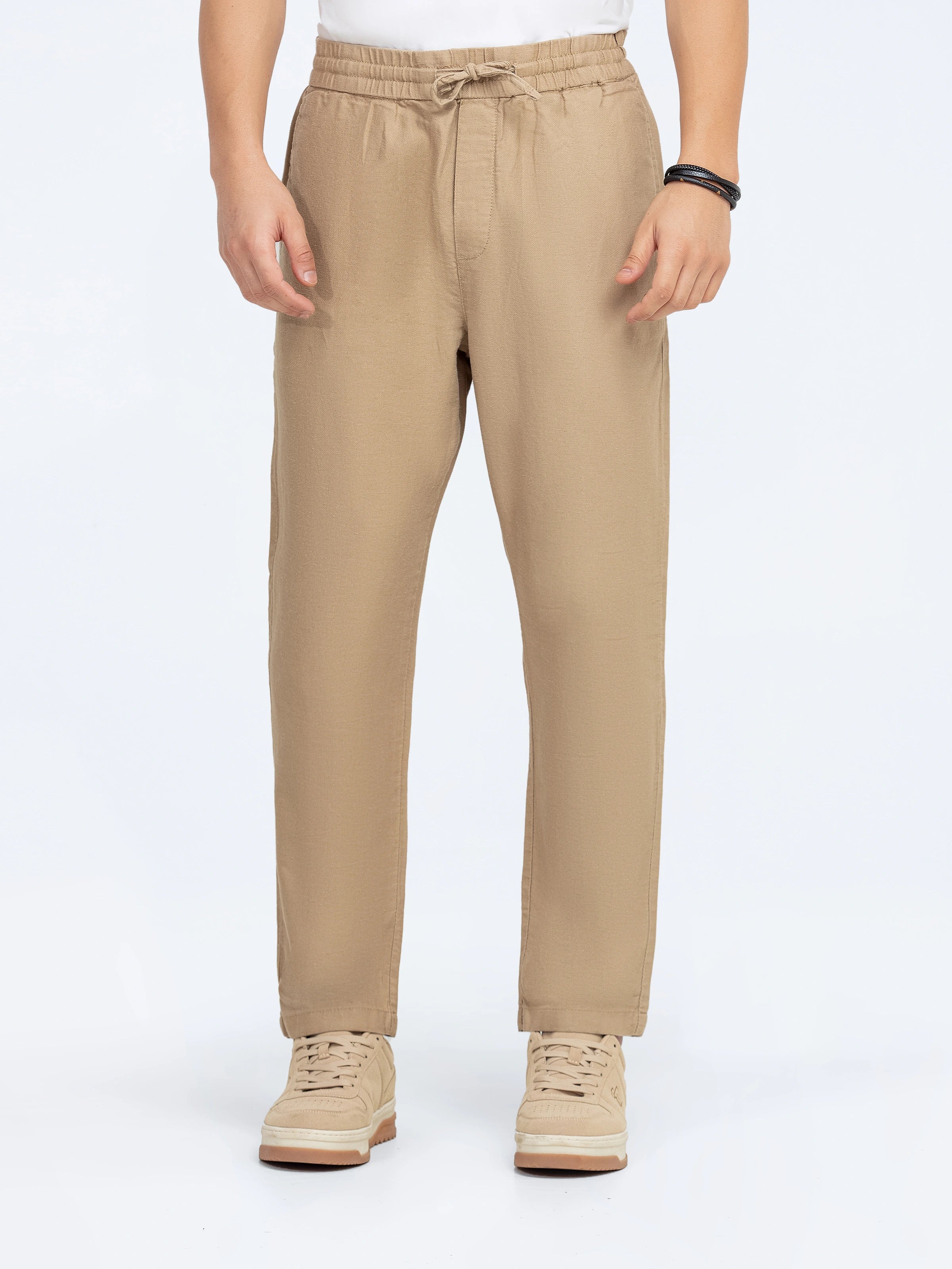 Linen Textured Trousers - FMBTW24-010