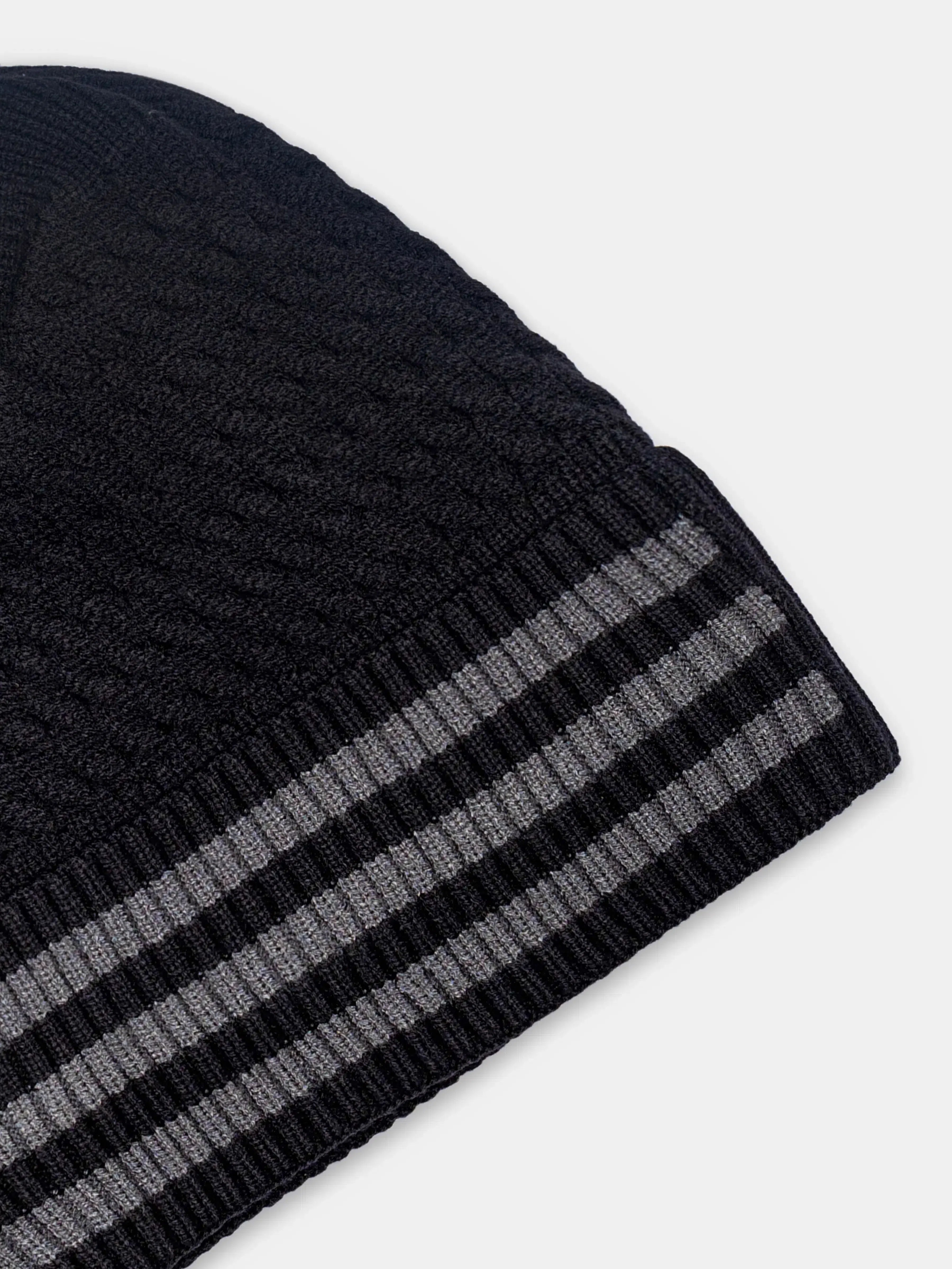 Striped Knitted Beanie - FABC5-029