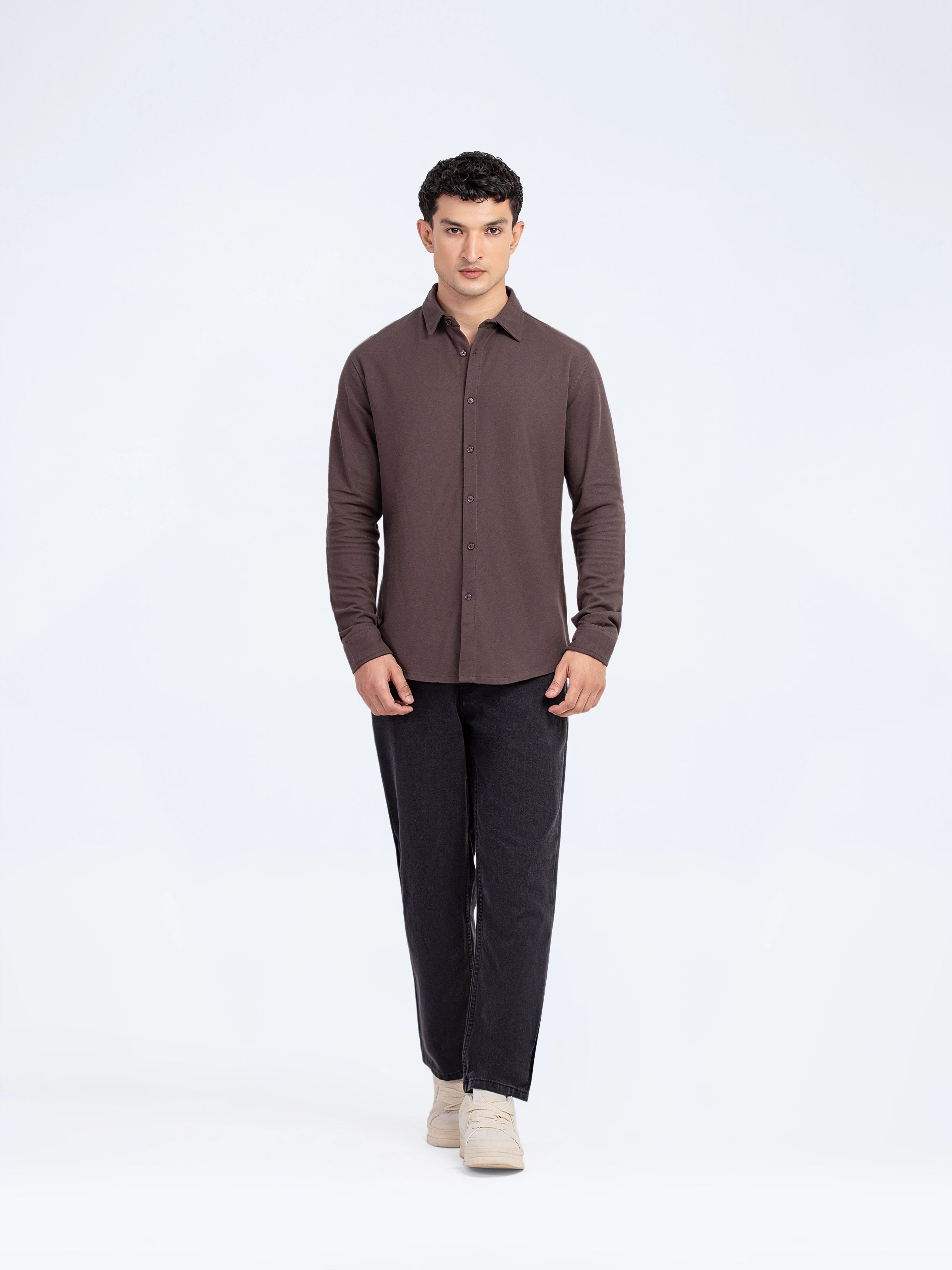 Smart Fit Knitted Shirt - FMTS5-32168