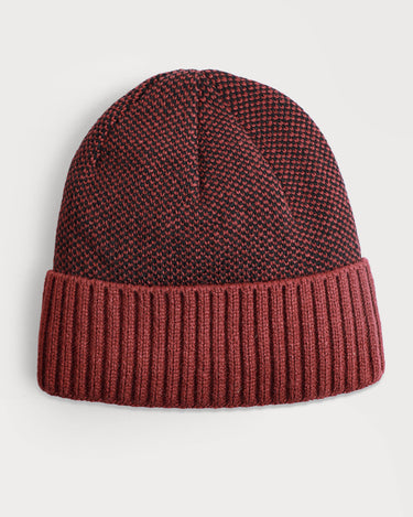 Maroon & Black Knitted Beanie - FABC21-018