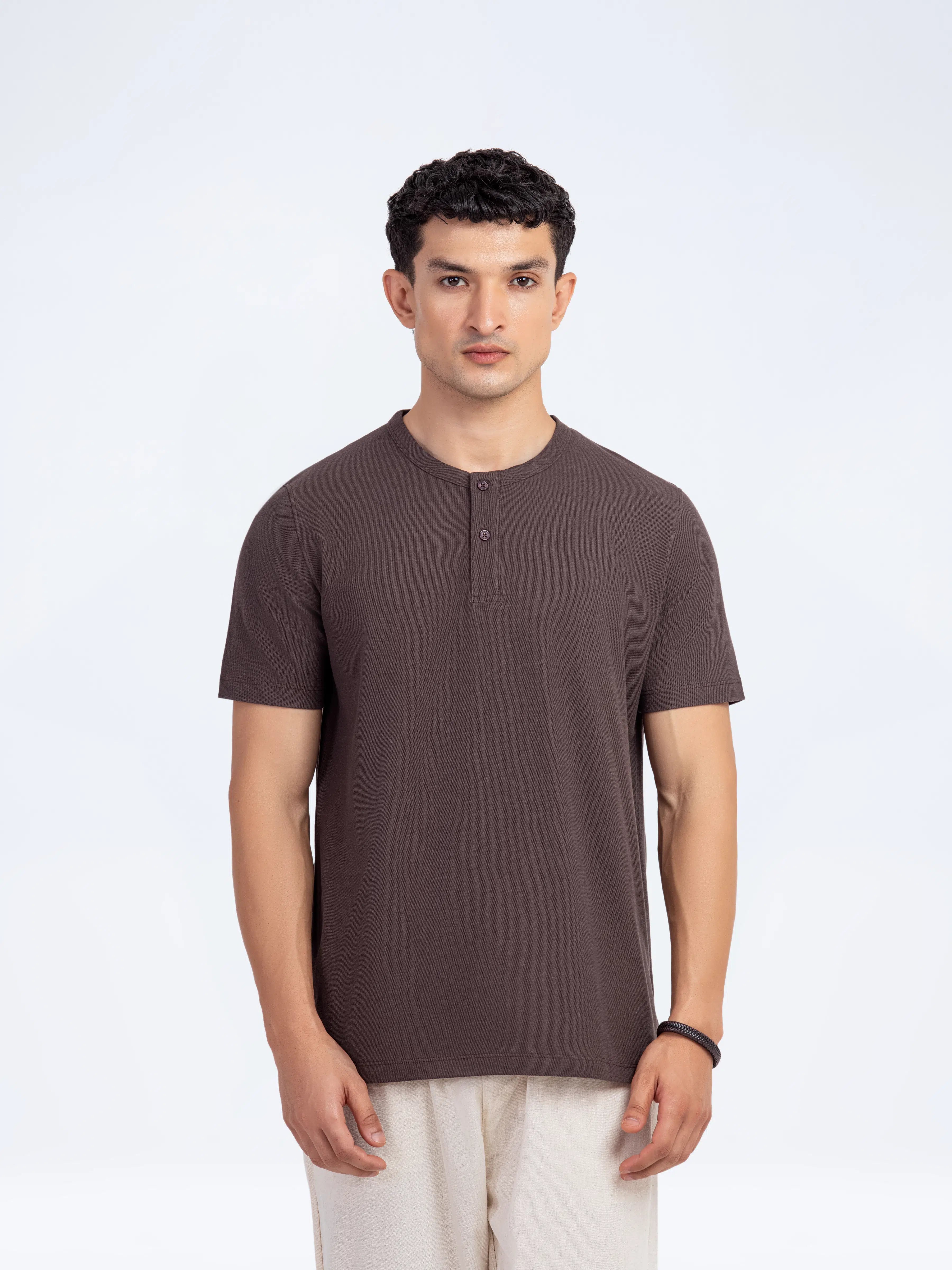 Classic Henley Tee - FMTCT5-015