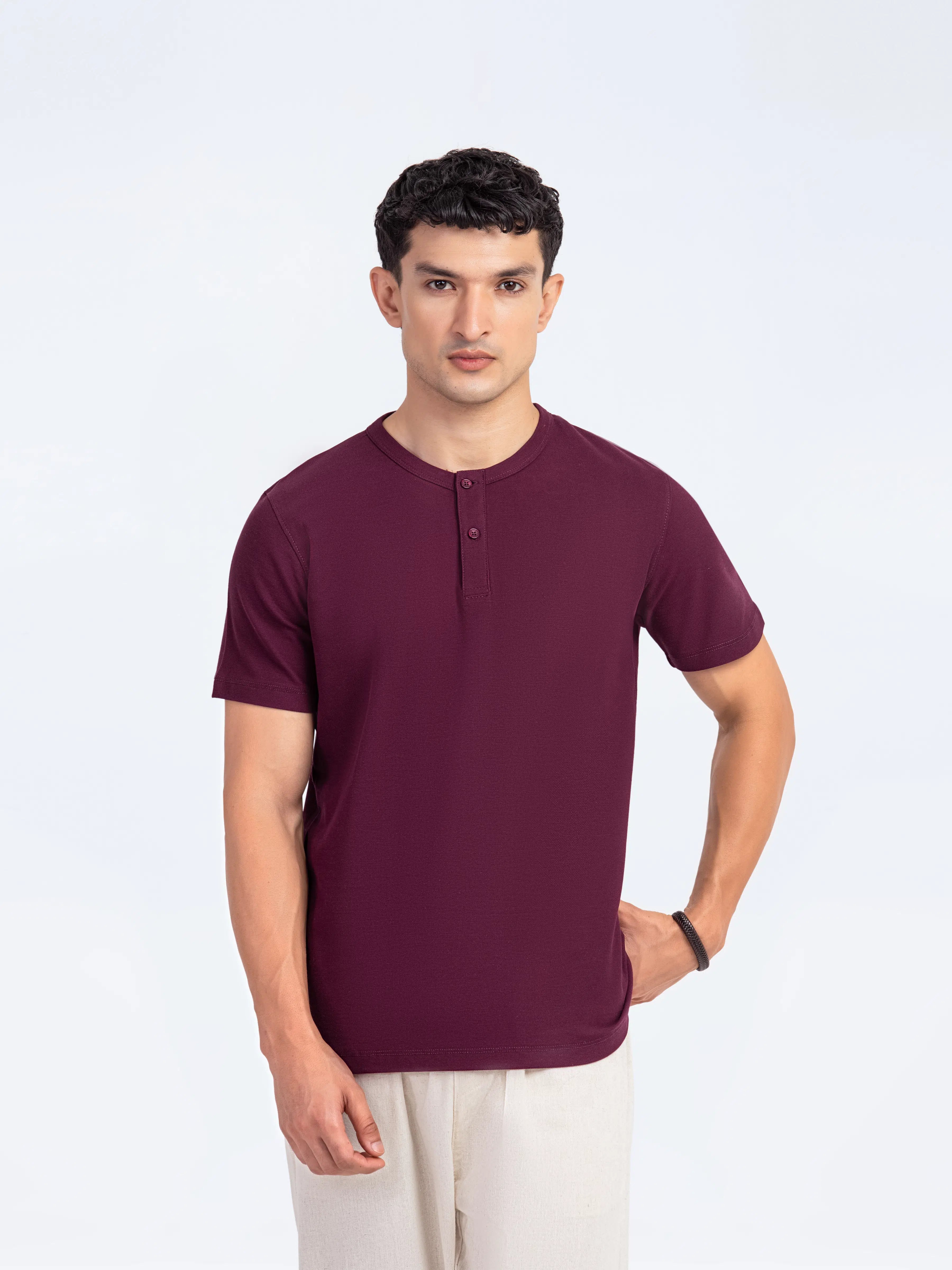 Classic Henley Tee - FMTCT5-013