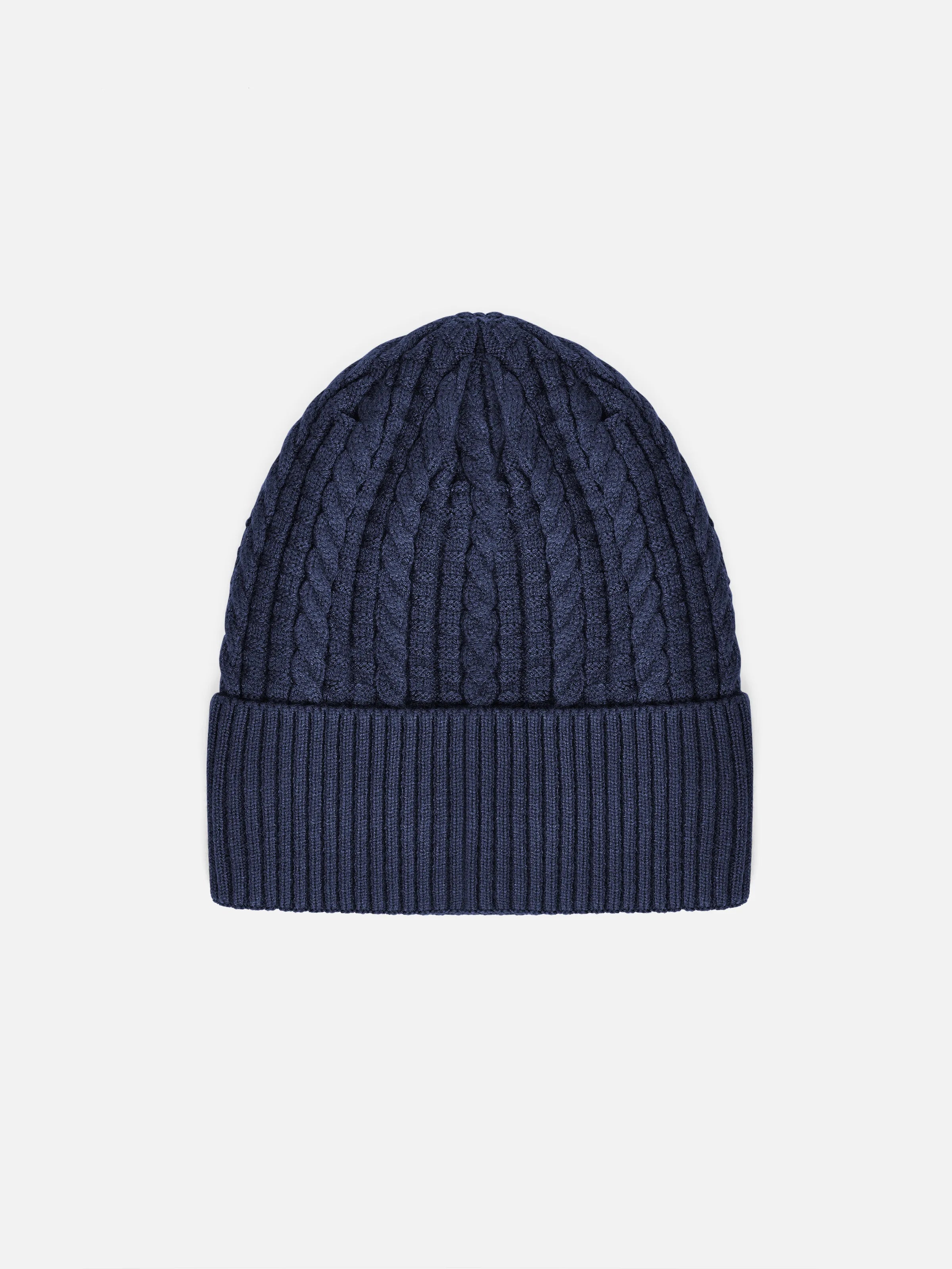 Navy Knitted Beanie - FABC5-018