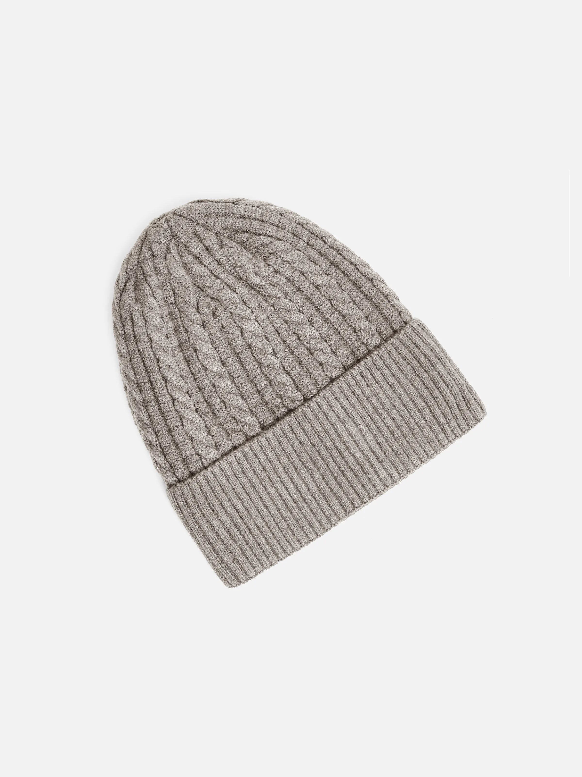 Beige Knitted Beanie - FABC5-017
