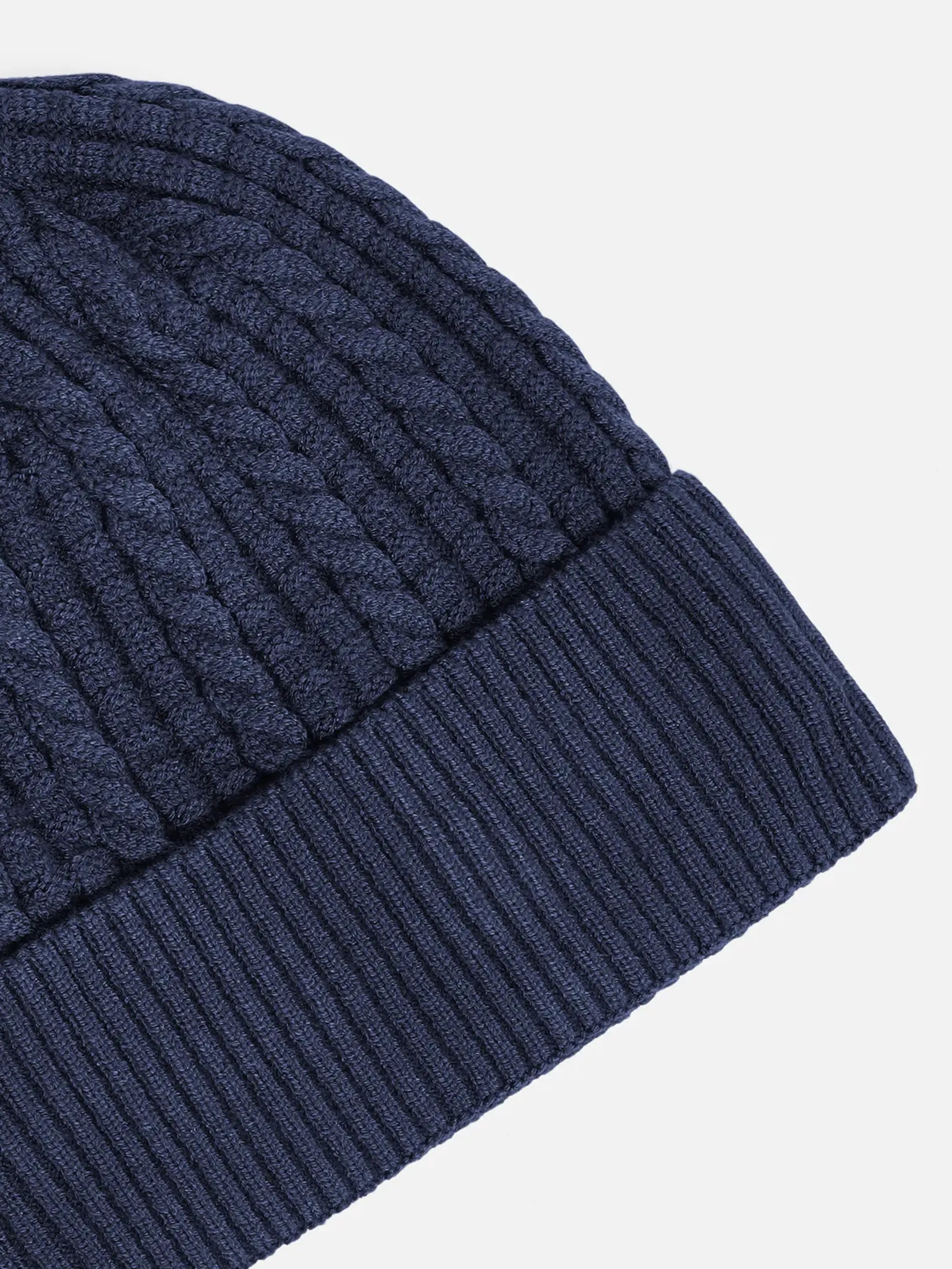 Navy Knitted Beanie - FABC5-018