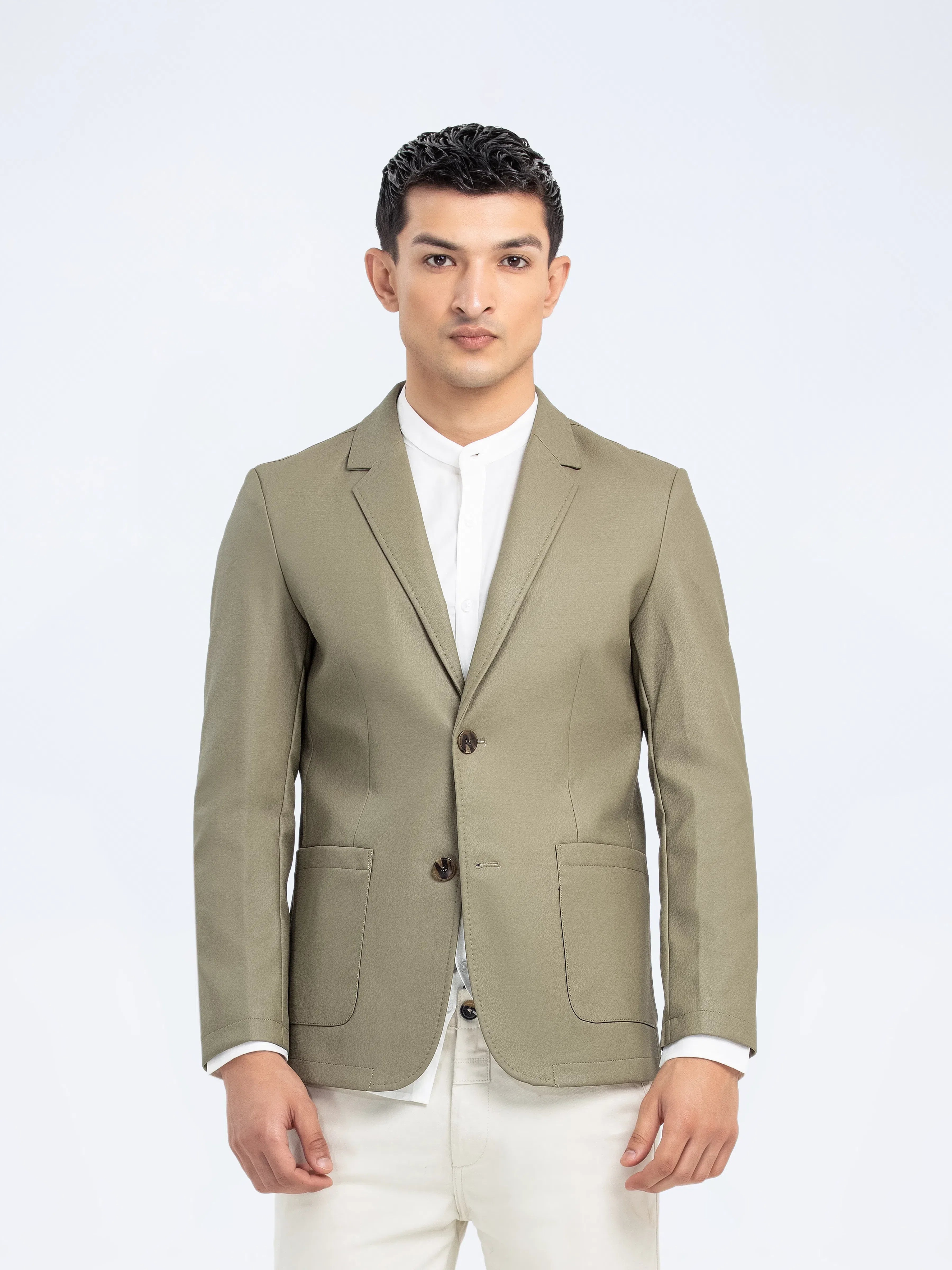 Leatherite Blazer - FMTB24-027