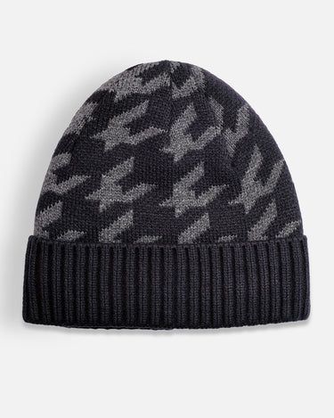 Charcoal & Black Knitted Beanie - FABC21-025