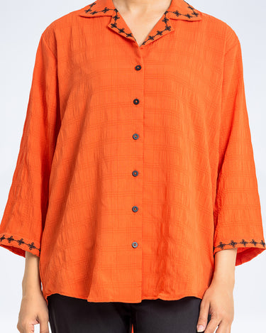 Relaxed Fit Button Up Shirt - FWTS24-057