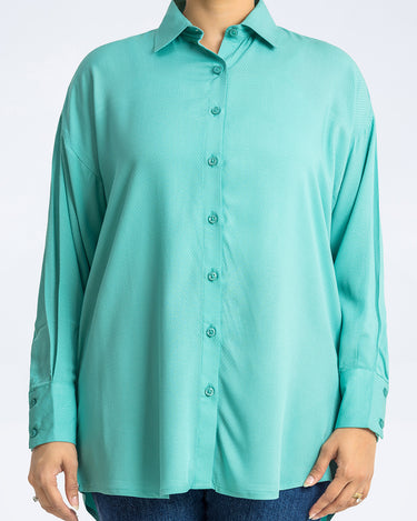 Relaxed Fit Button Up Shirt - FWTS24-075