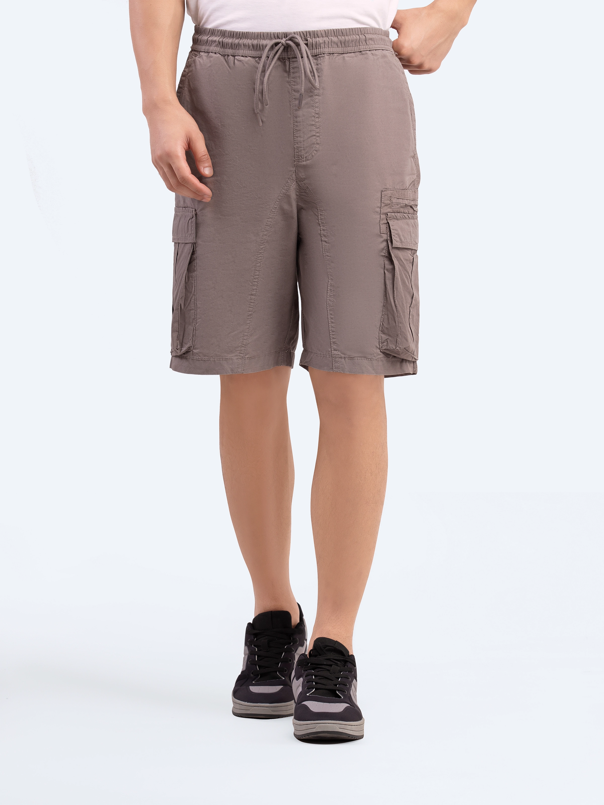 Relaxed Fit Cargo Shorts - FMBSW25-001