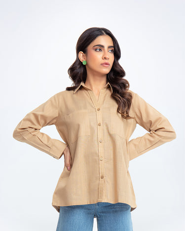 Relax Fit Button Up Collar Shirt - FWTS23-048