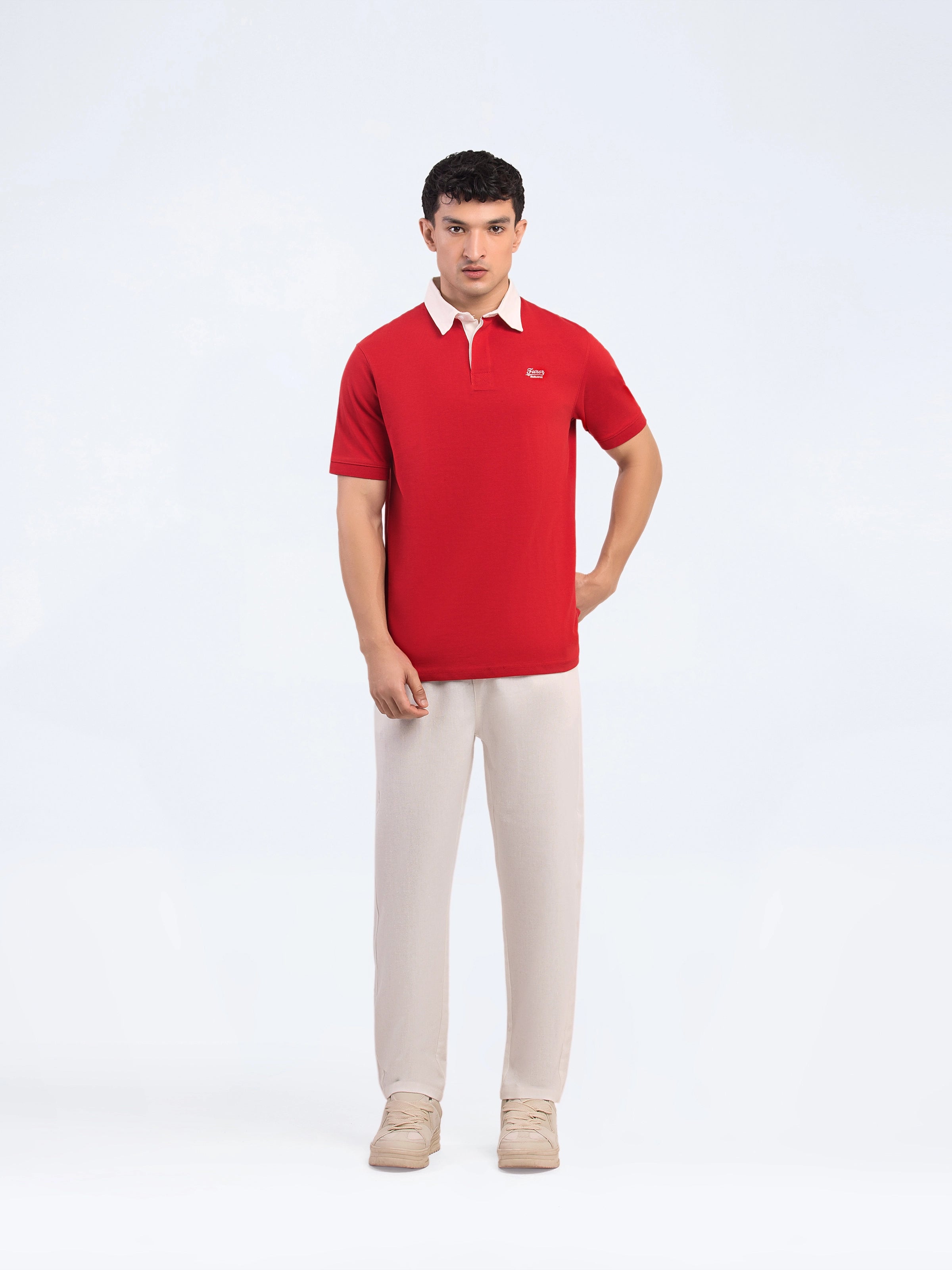 Contrast Collar Signature Polo - FMTCP5-052