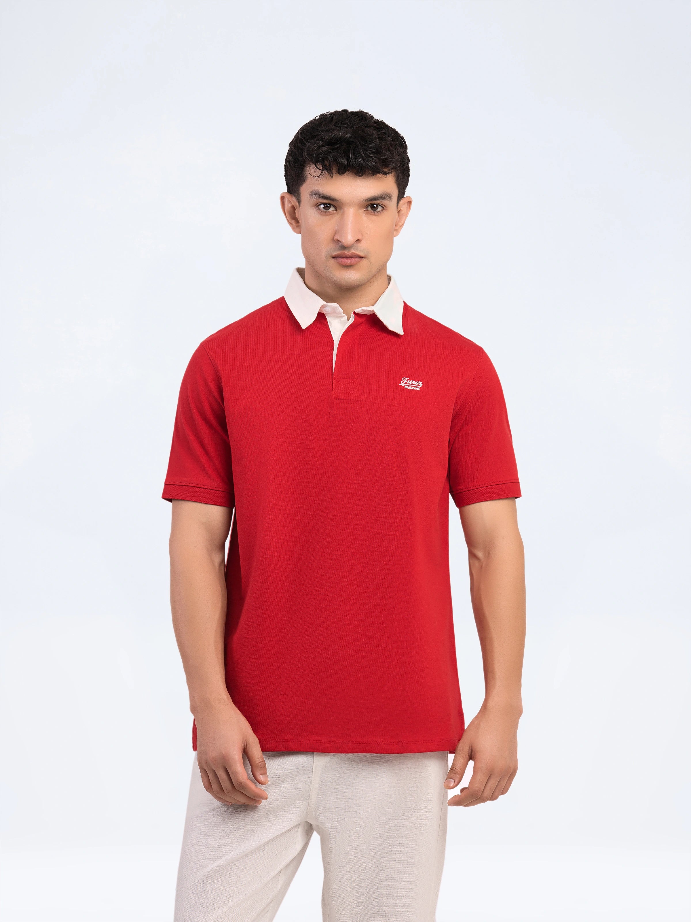 Contrast Collar Signature Polo - FMTCP5-052