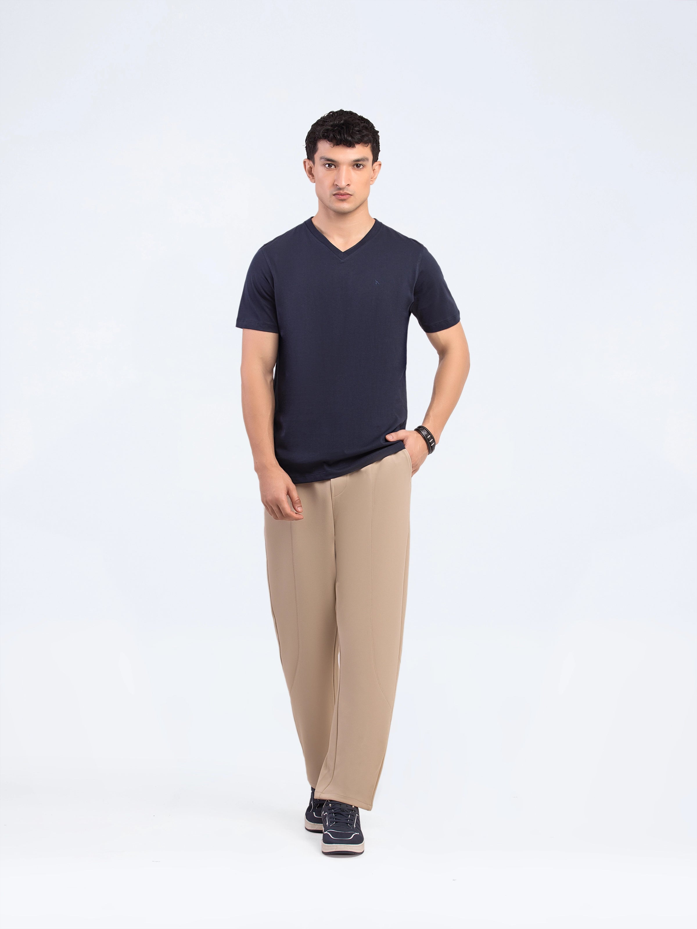 Regular Fit V-Neck Tee - FMTBT5-012