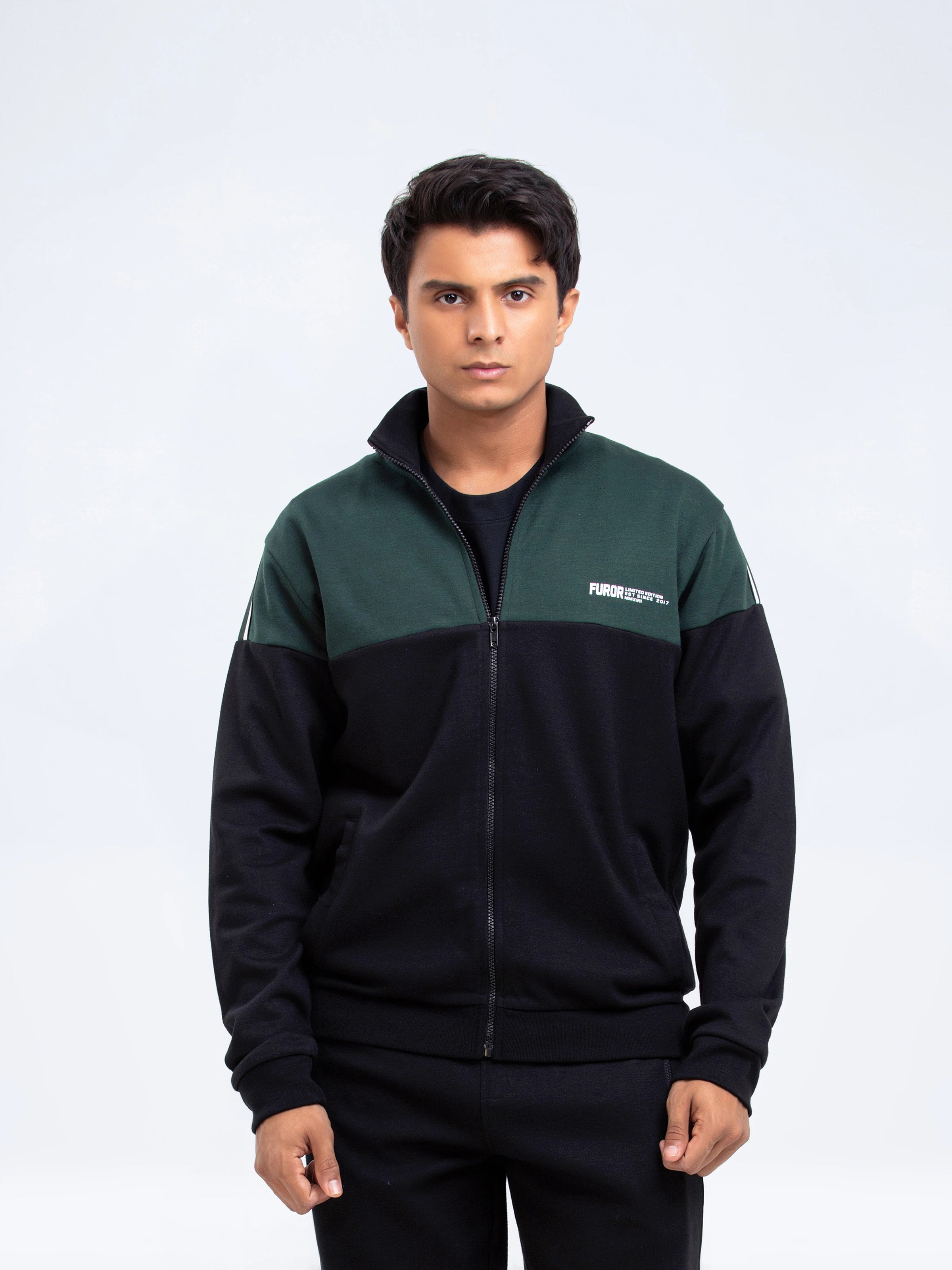 Green Zipper Jacket | Tracksuit - FMTTKS24-009