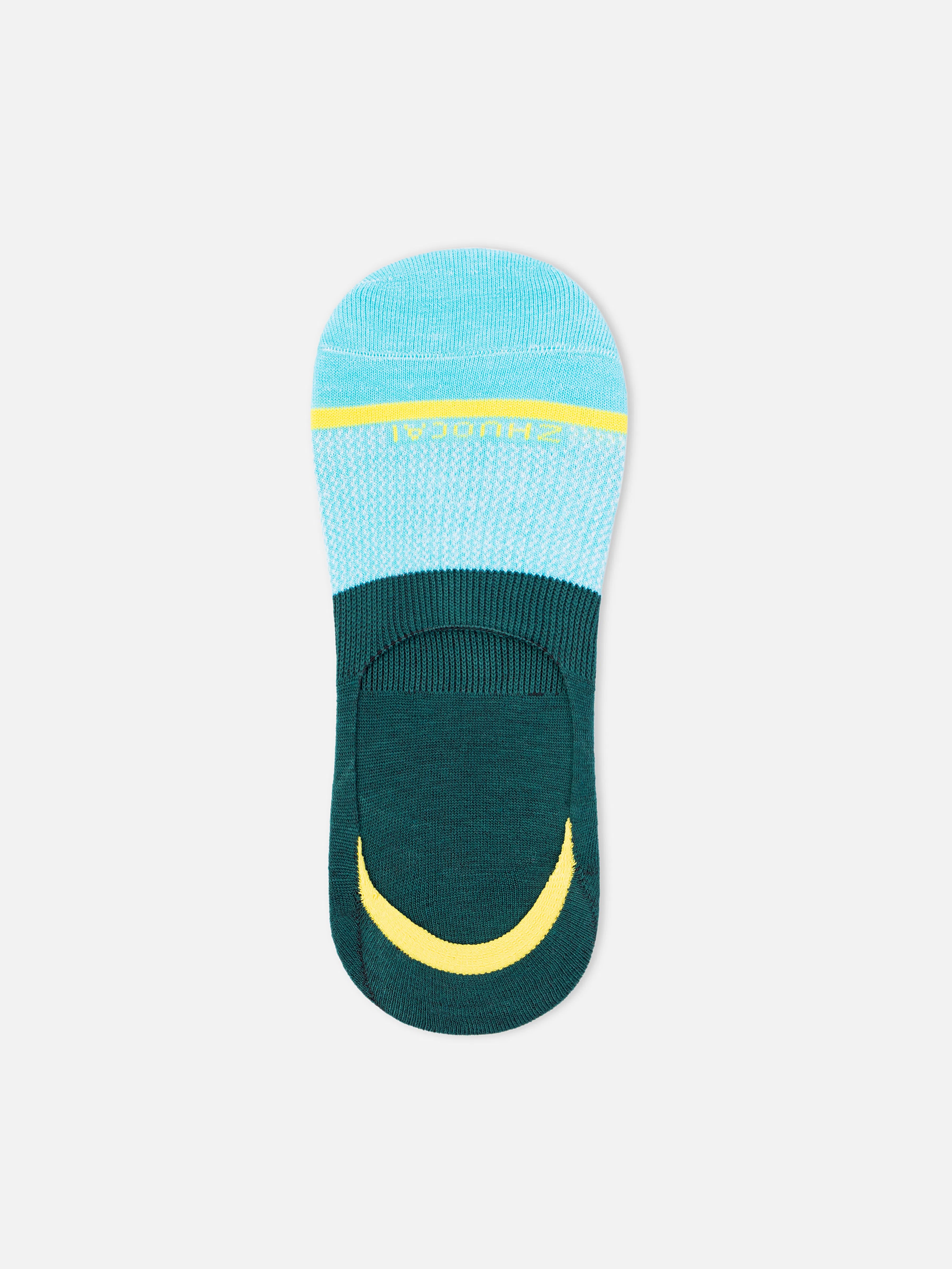 Green No-Show Socks - FAMSO5-059