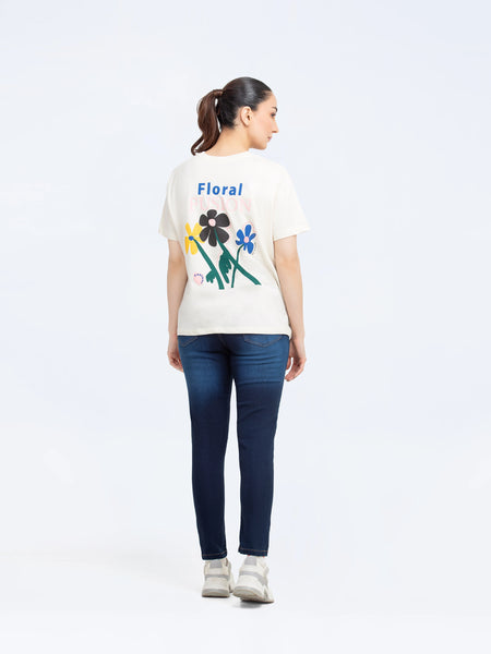 Floral Fusion Graphic Tee - FWTGT5-017