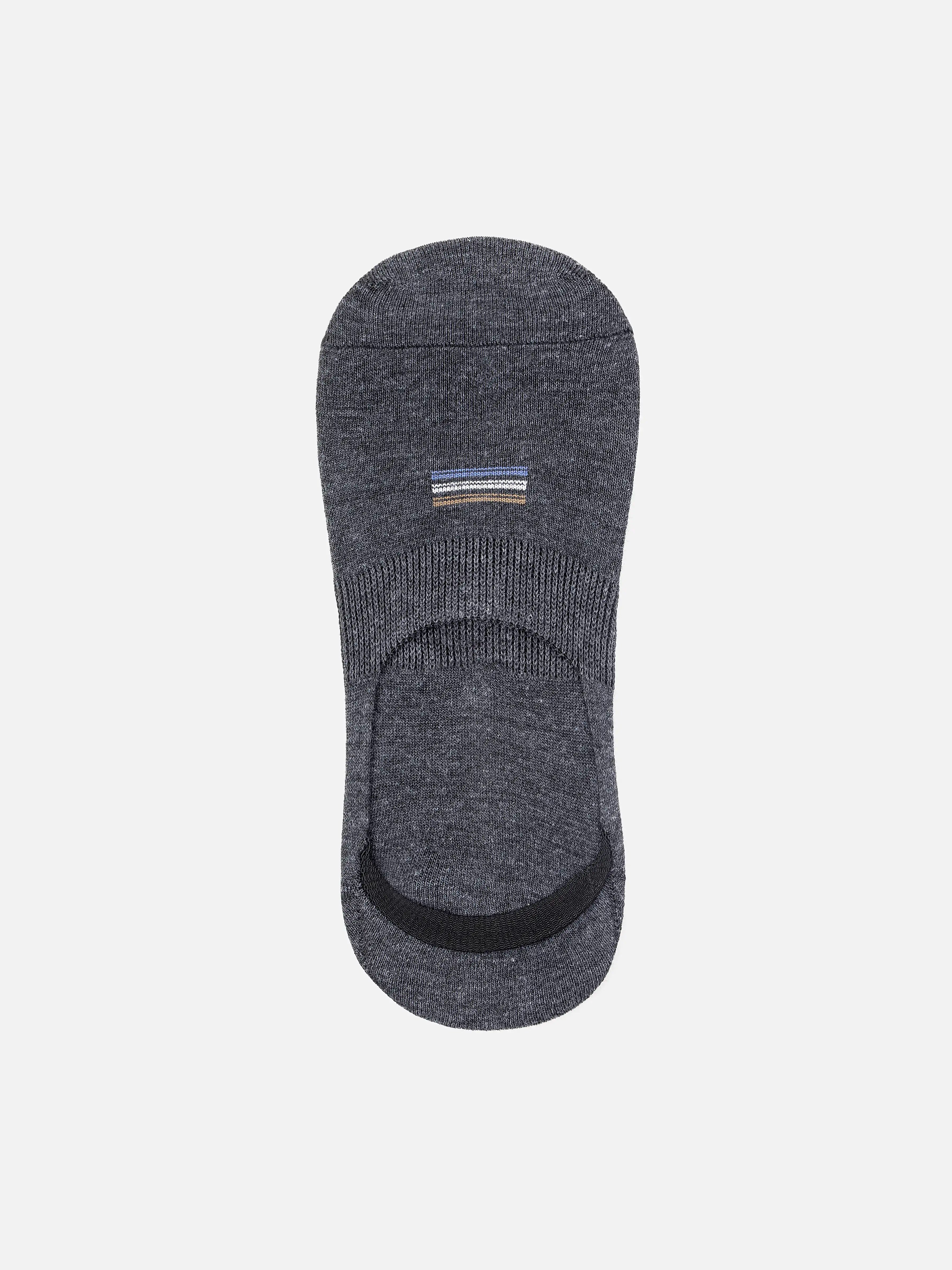 Charcoal No-Show Socks - FAMSO5-040