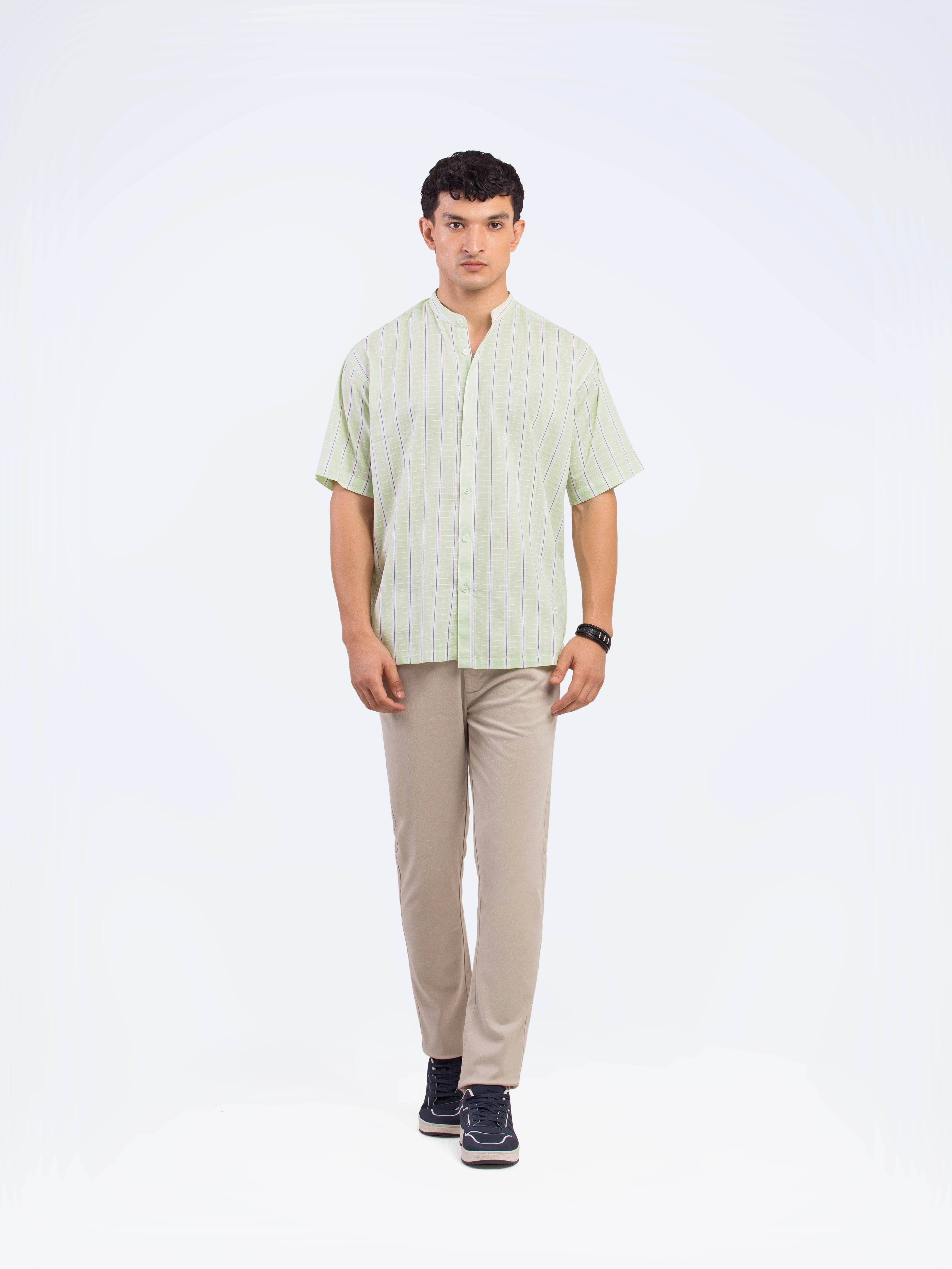 Band Collar Shirt - FMTS5-32141
