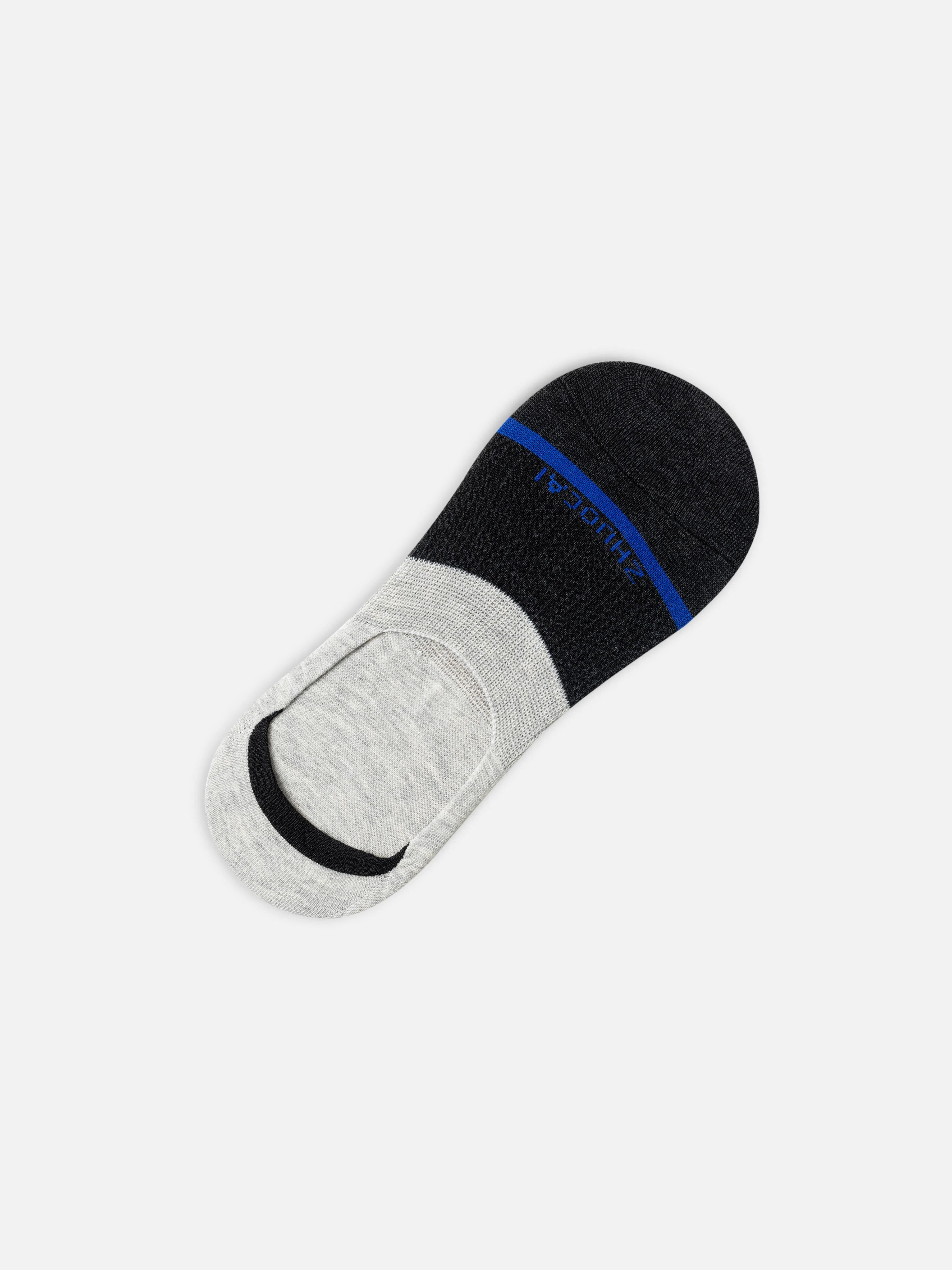 Grey No-Show Socks - FAMSO5-053