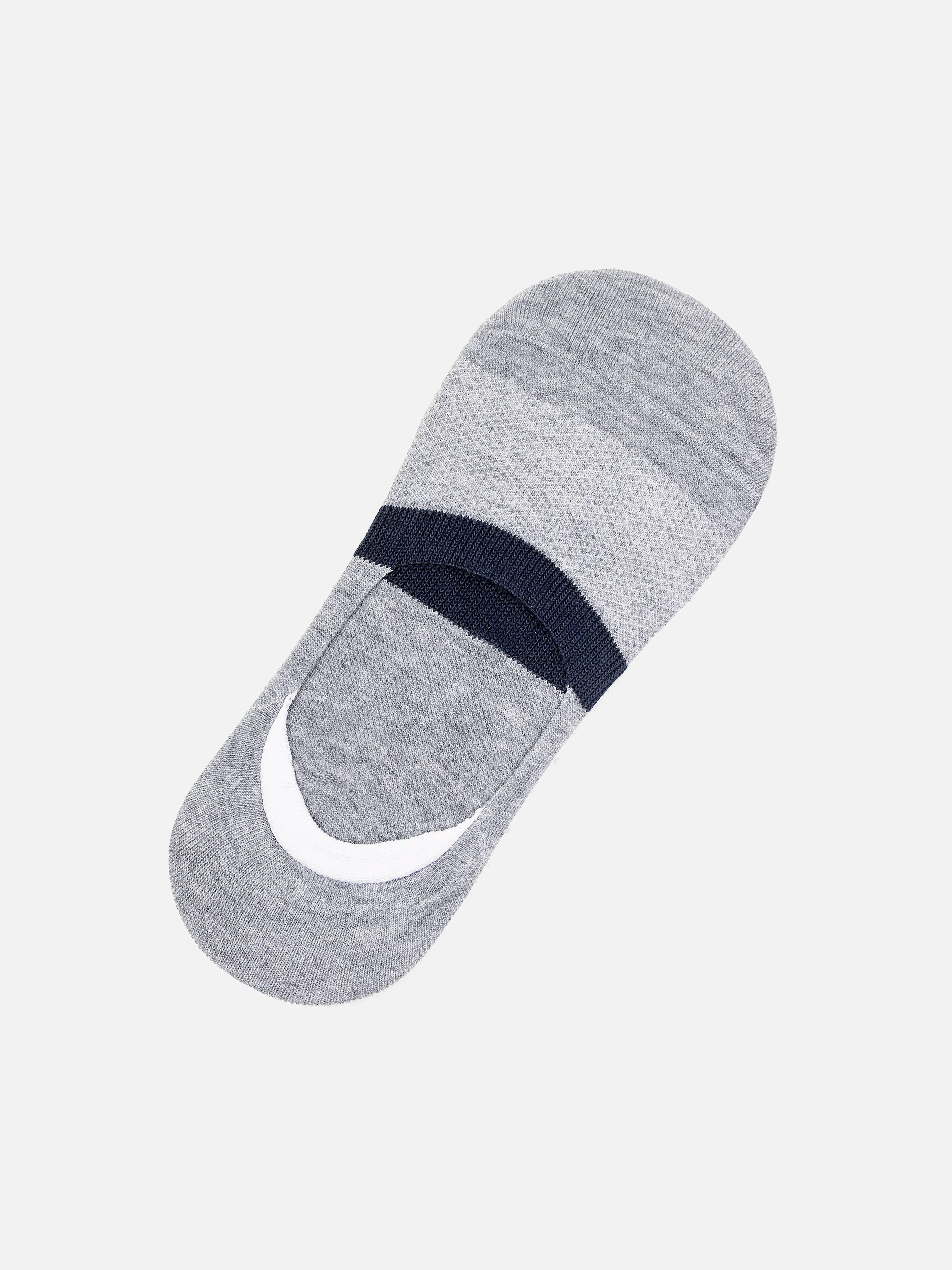 Grey No-Show Socks - FAMSO5-039