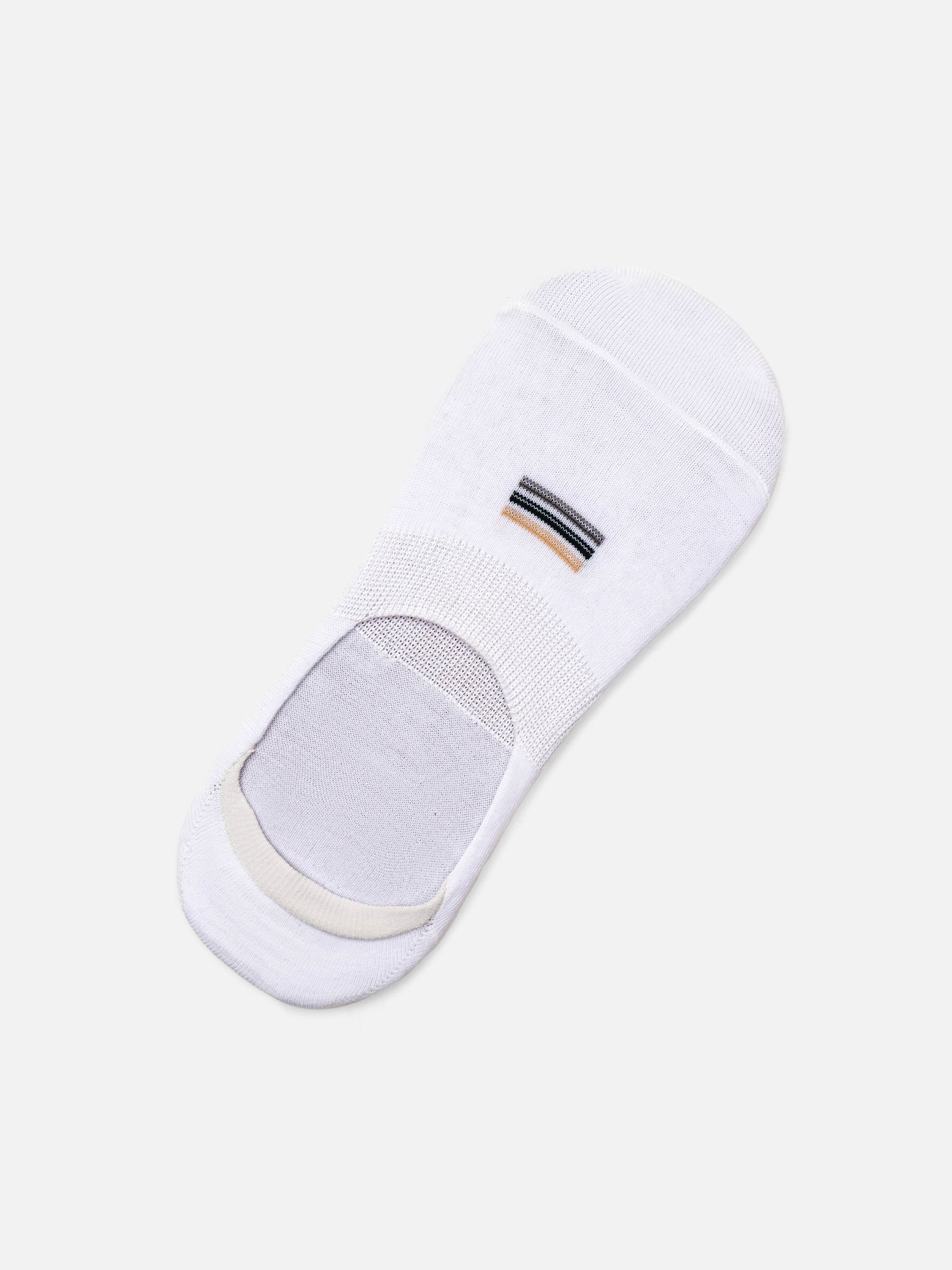 White No-Show Socks - FAMSO5-042