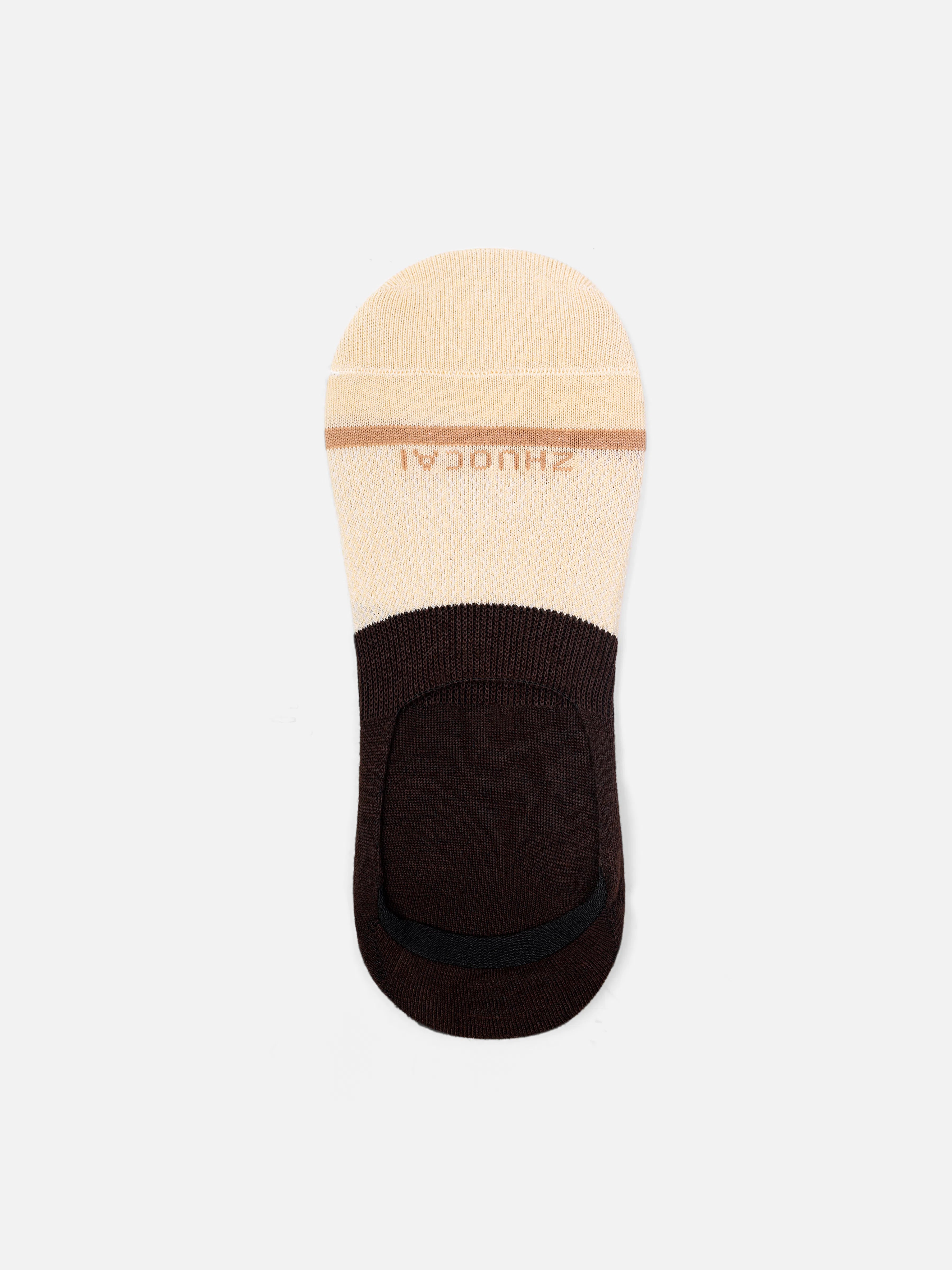 Brown No-Show Socks - FAMSO5-050
