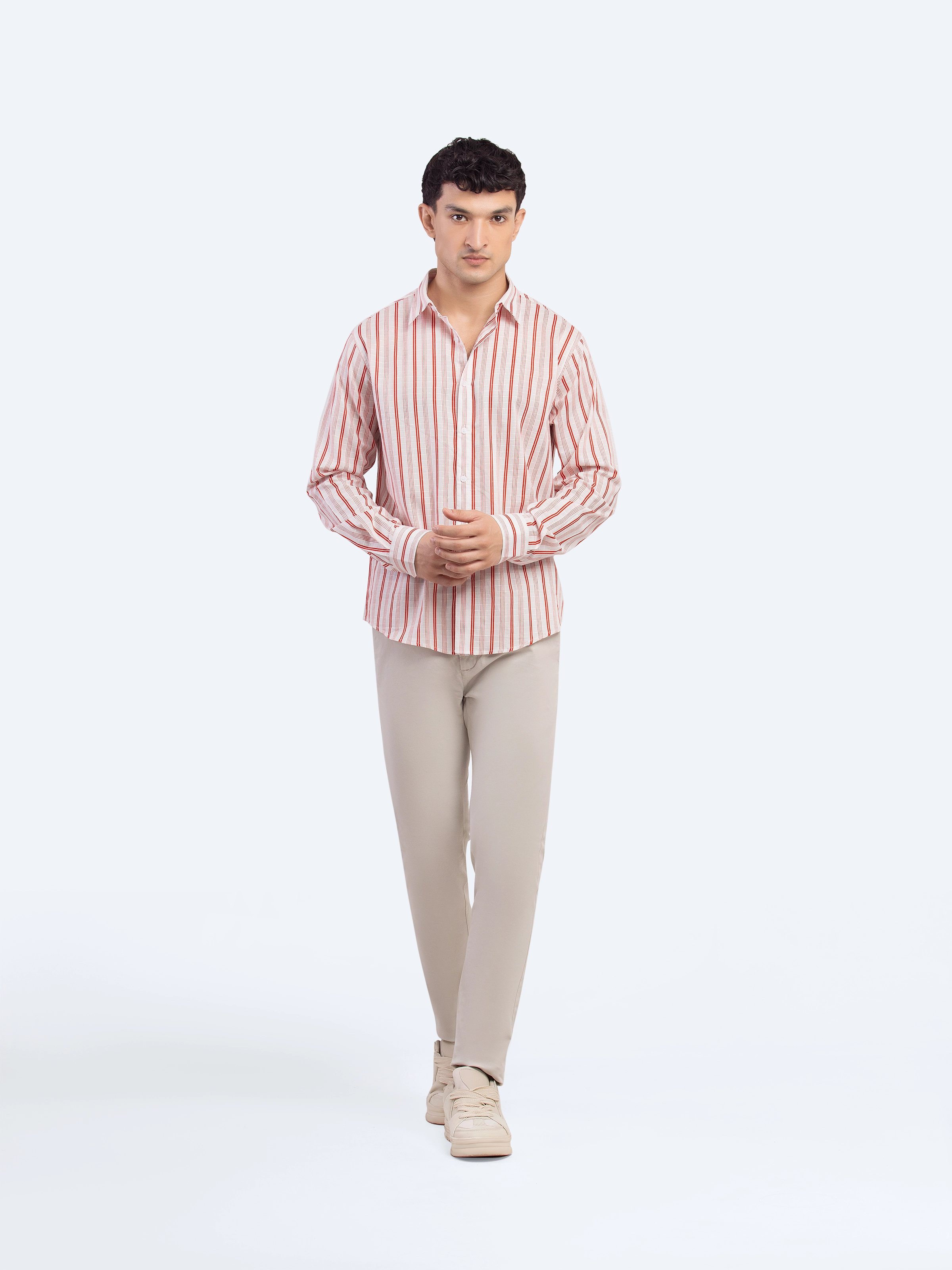 Striped Knitted Shirt - FMTS5-32148