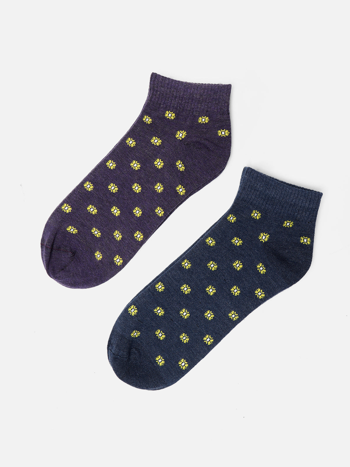 Pack Of 2 Multi Ankle Socks - FAMSO23-005