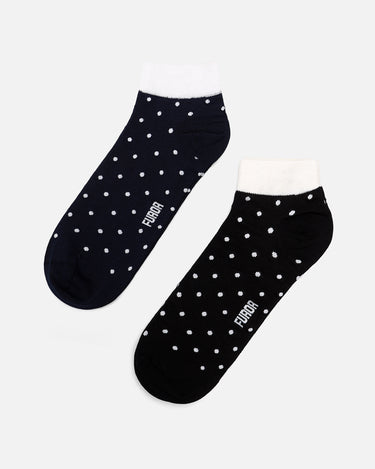 Pack Of 2 Multi Ankle Socks - FAMSO23-002