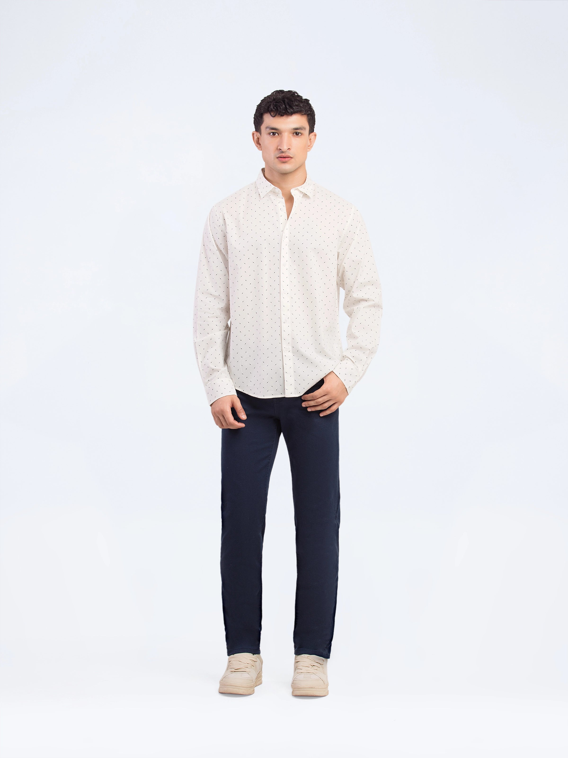 Button Down Knitted Shirt - FMTS5-32251