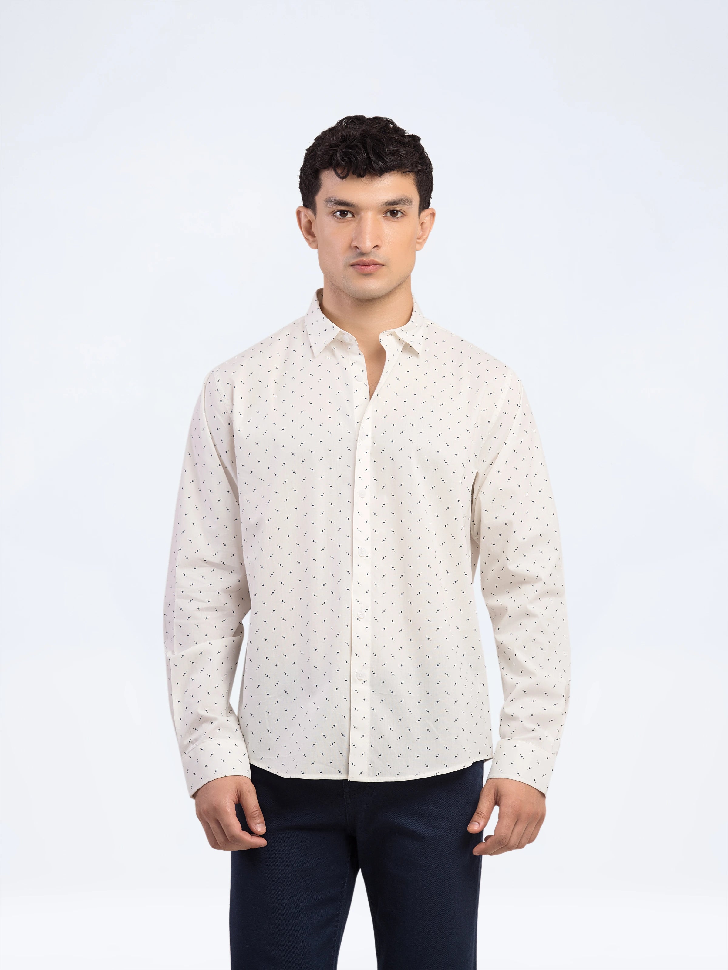 Button Down Knitted Shirt - FMTS5-32251