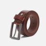Dark Tan Leather Belt - FALB23-014