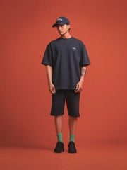 Navy Co-ord Set Shorts - FMBS24-001