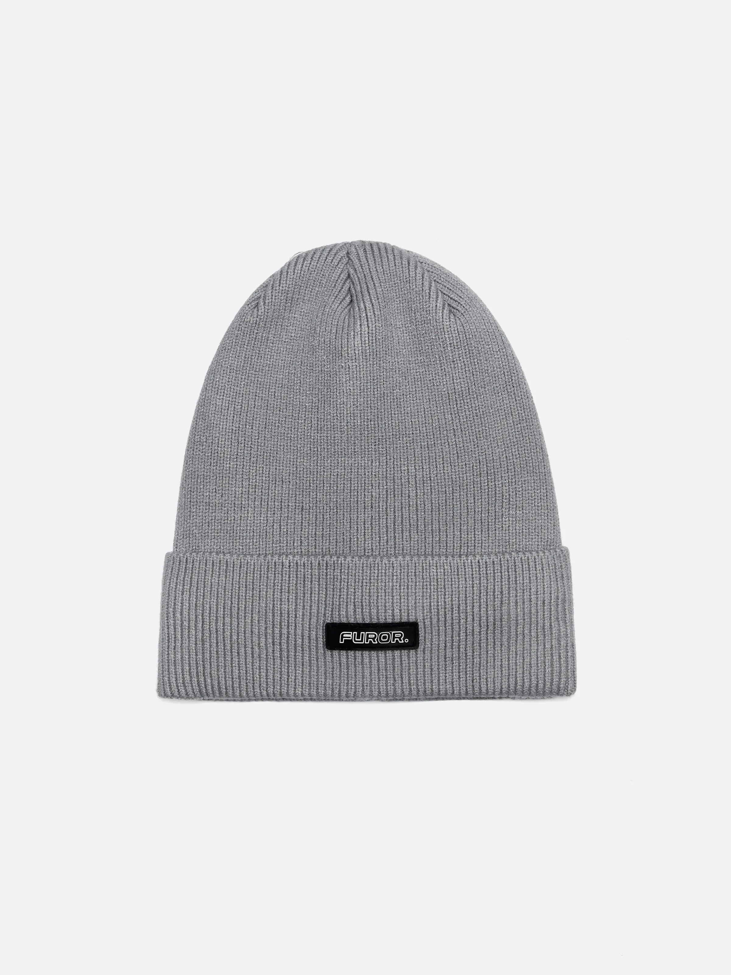 Grey Knitted Beanie - FABC5-031
