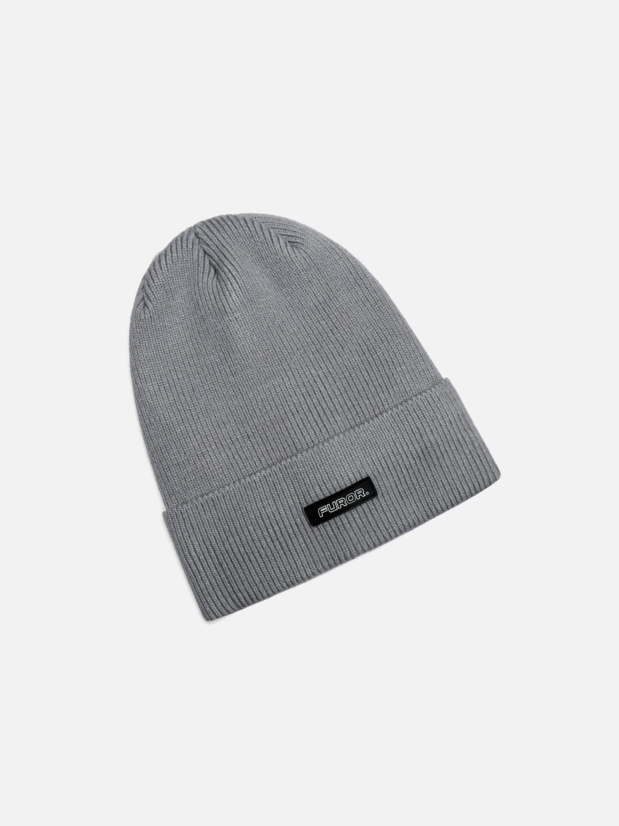 Grey Knitted Beanie - FABC5-031