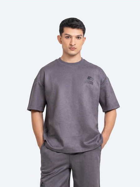 Suede Co-Ord Set Tee - FMTTS24-007