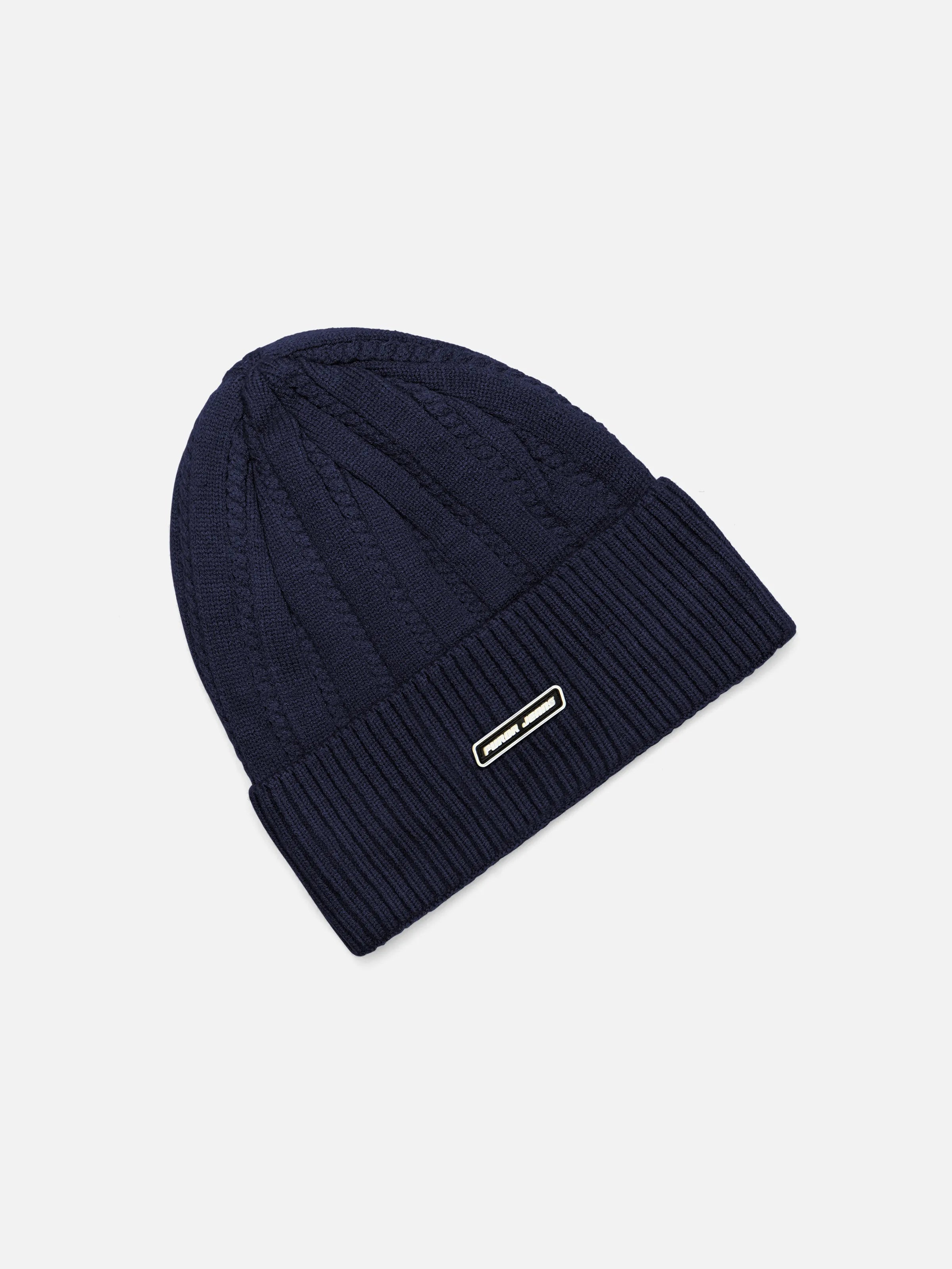 Navy Knitted Beanie - FABC5-043