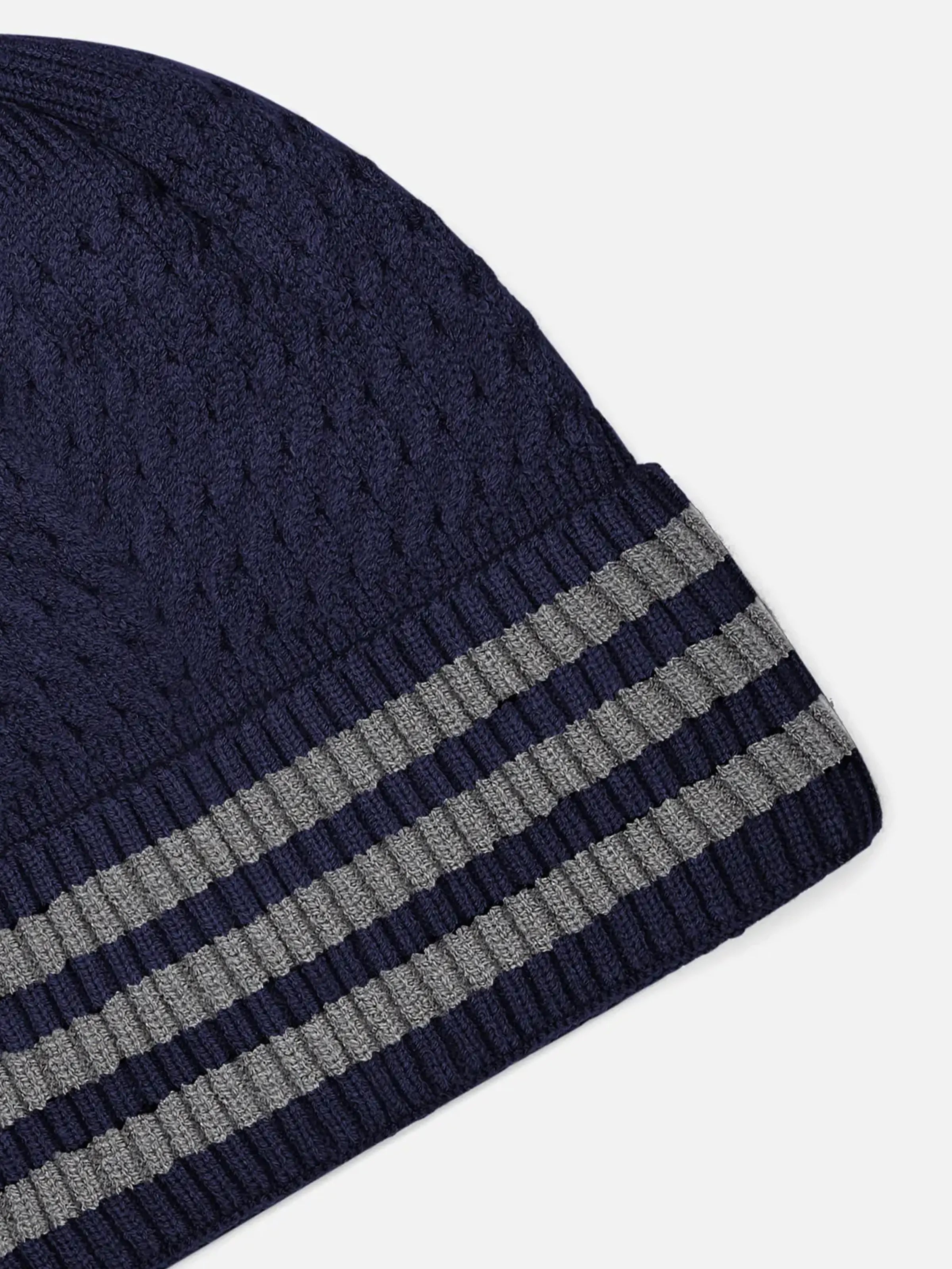 Striped Knitted Beanie - FABC5-028