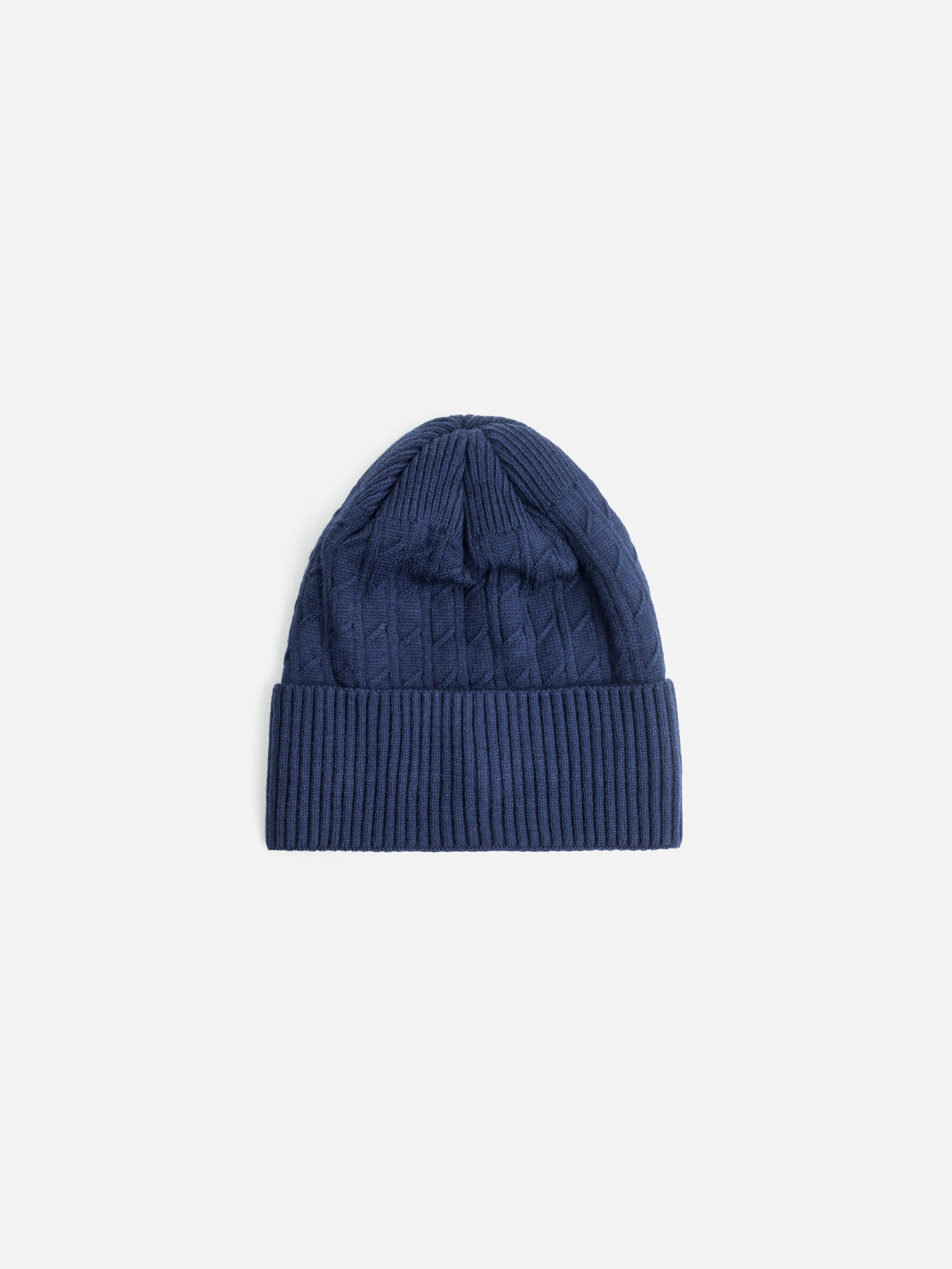 Navy Knitted Beanie - FABC24-005