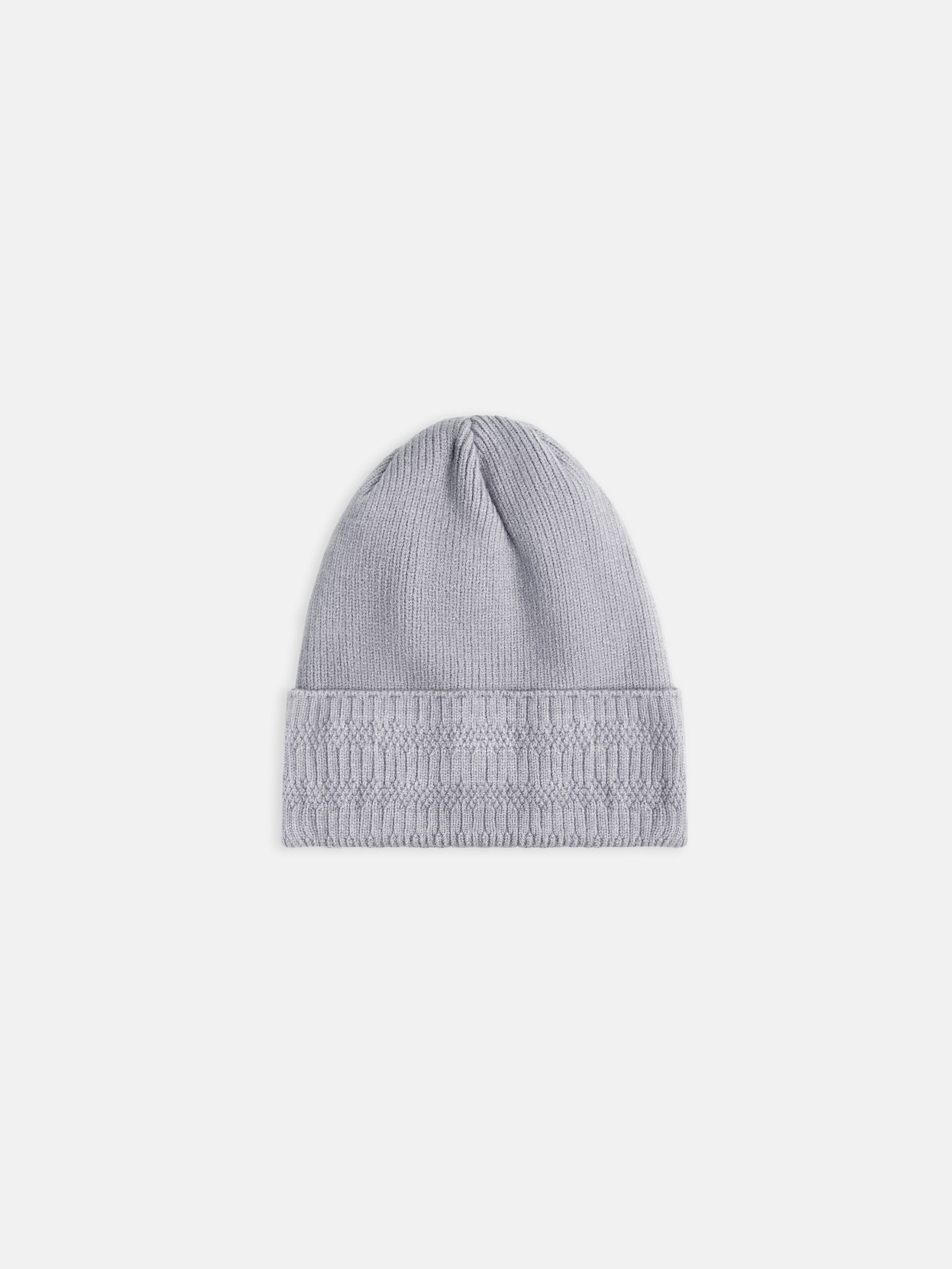 Grey Knitted Beanie - FABC24-009