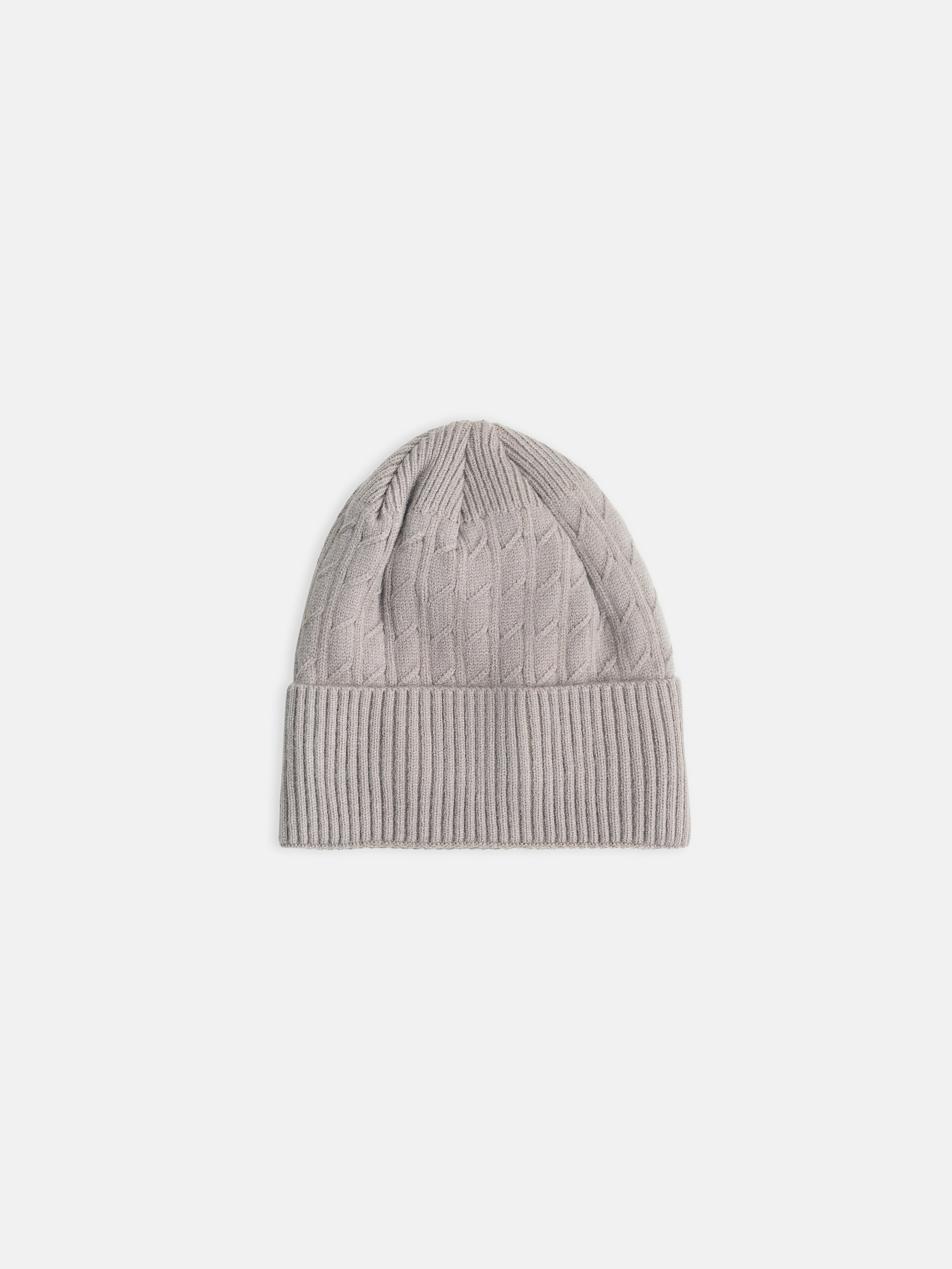 Beige Knitted Beanie - FABC24-003