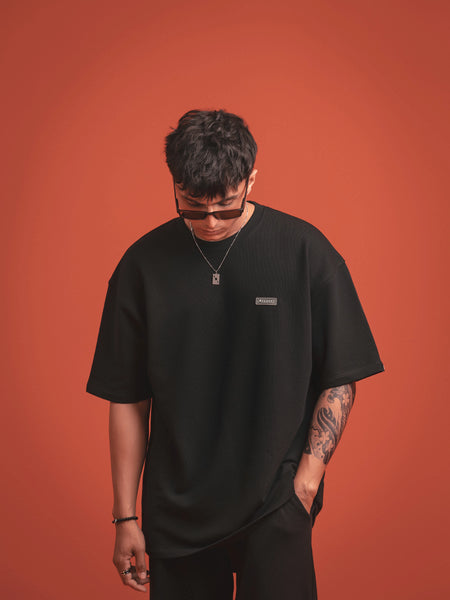 Black Co-Ord Set Tee - FMTTS24-005